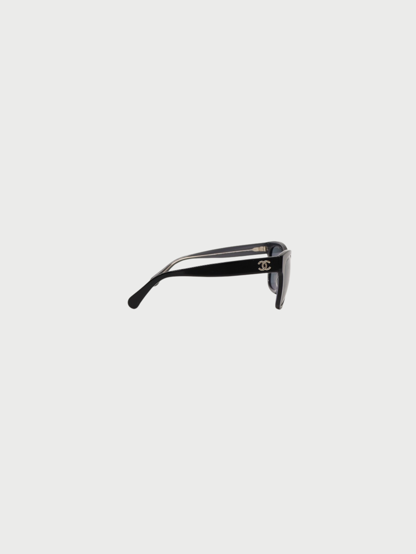 Chanel 2000s Black COCO Sunglasses