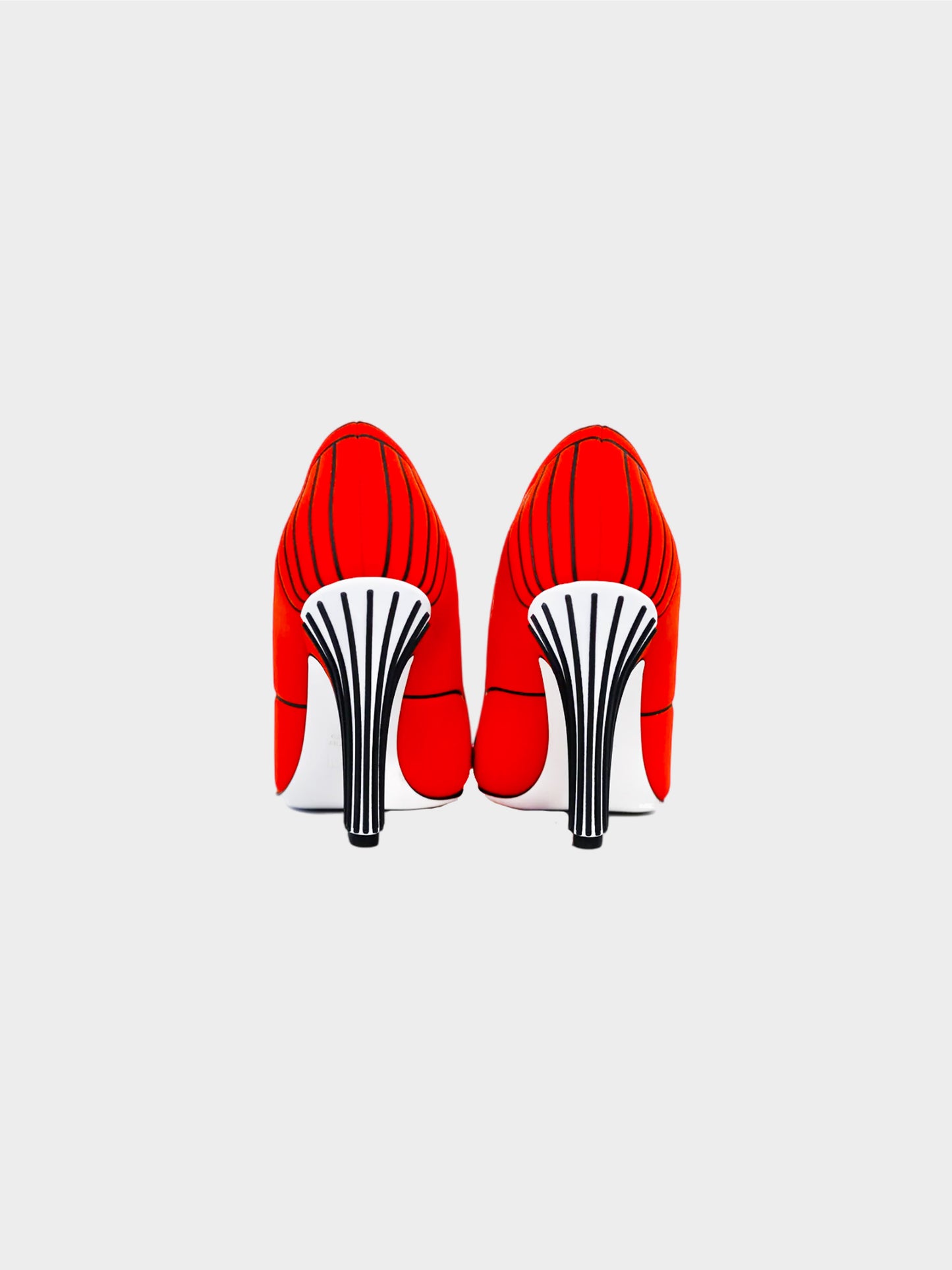 Fendi SS 2019 Runway Orange FF Freedom Pumps