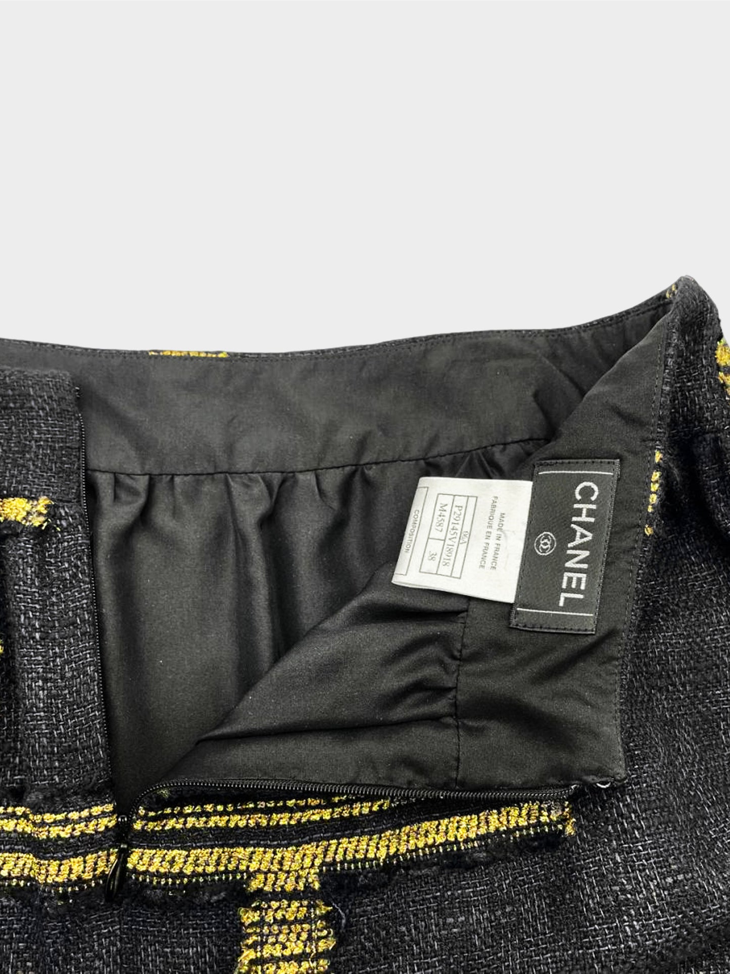 Chanel Fall 2006 Black and Gold Tweed Suit