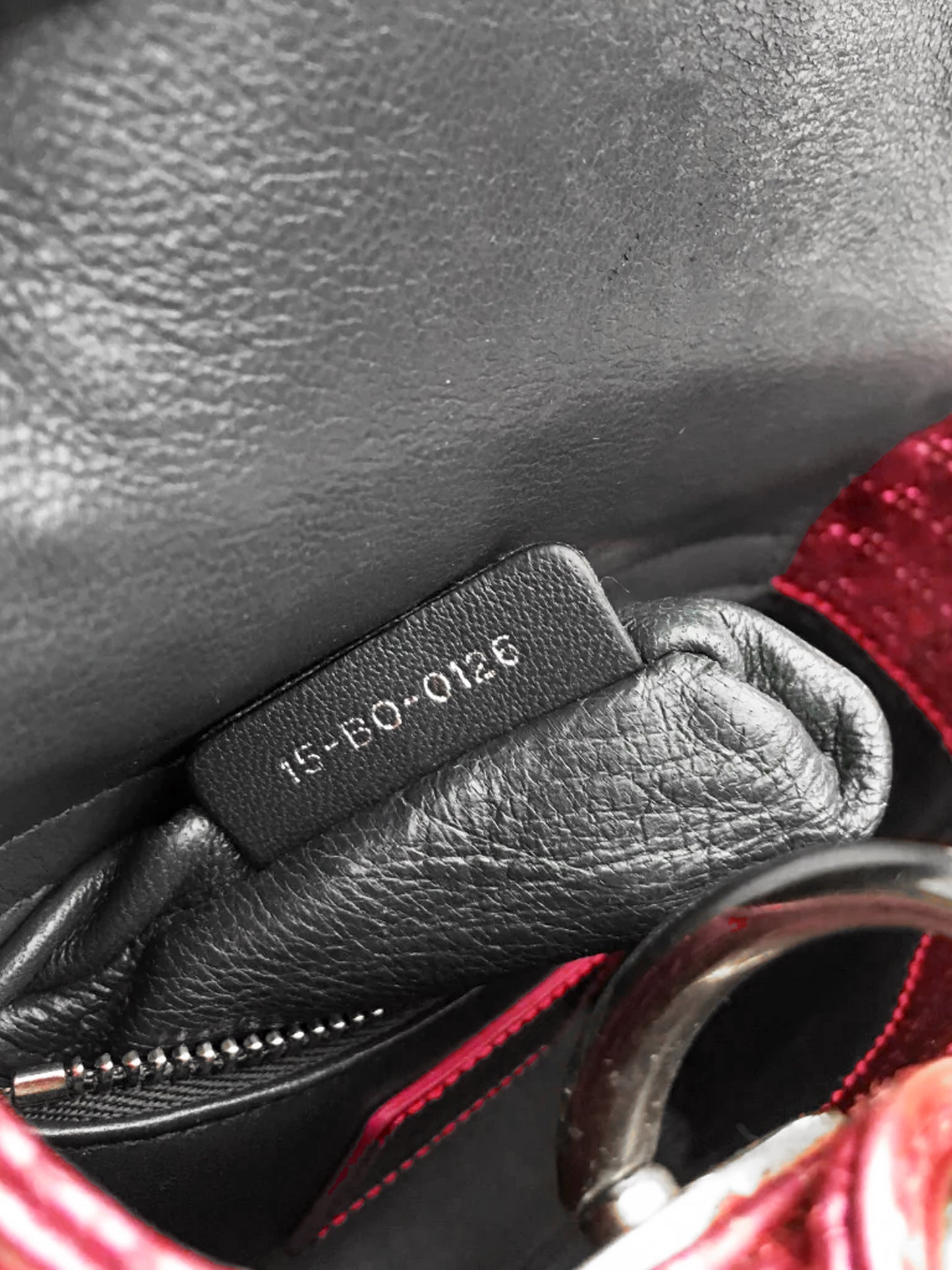 Christian Dior 2016 Metallic Pink Patent Leather Mini Lady Dior 2-Way Hand Bag