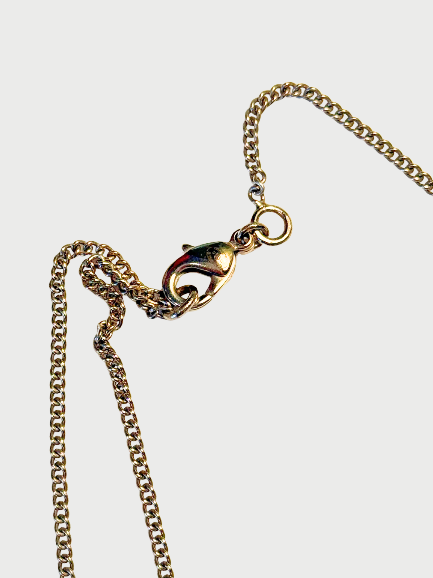 Chanel 2000s Gold Pearl Drop CC Pendant Necklace