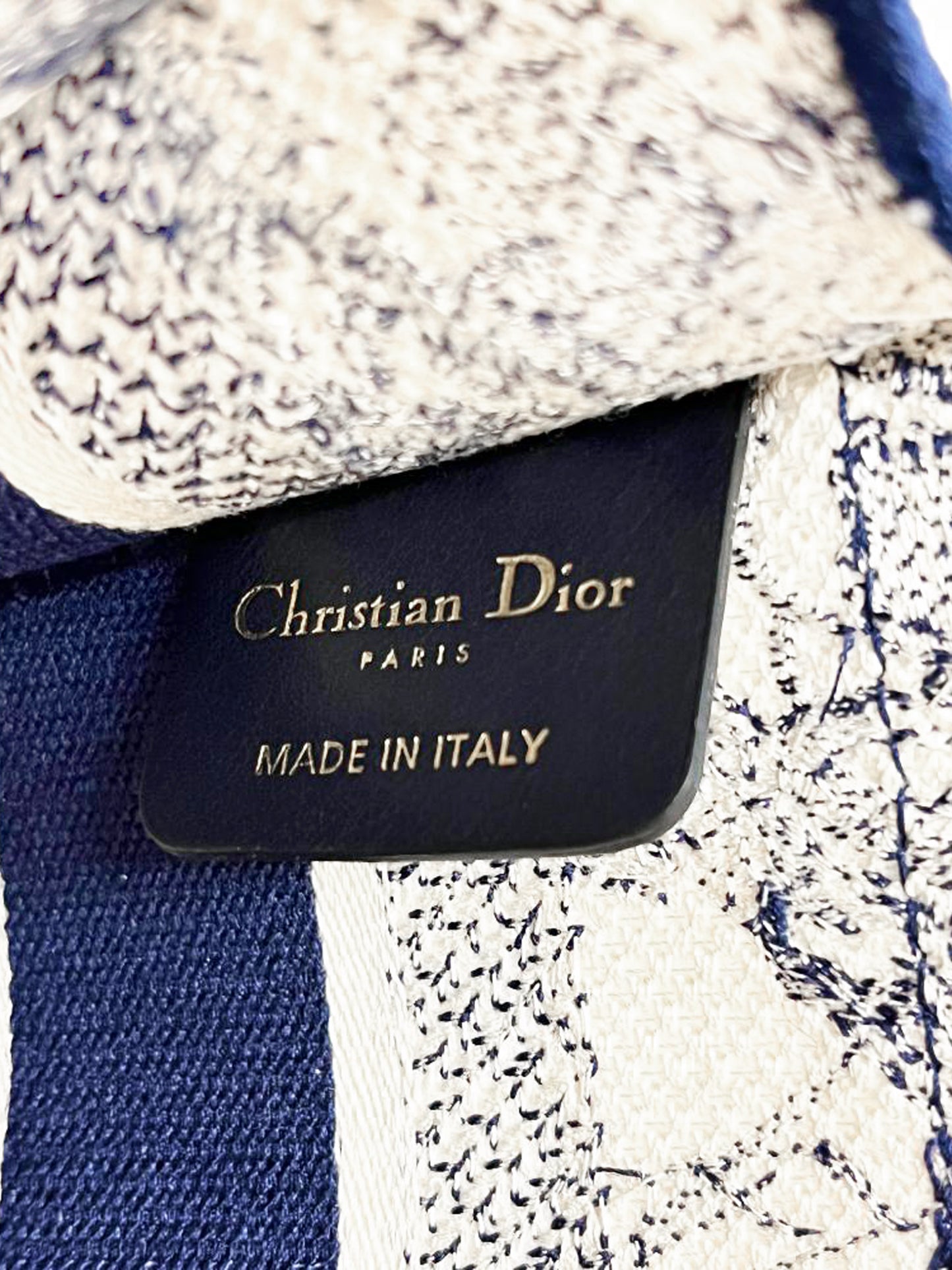 Christian Dior 2020 Navy Toile De Jouy Micro Book Tote