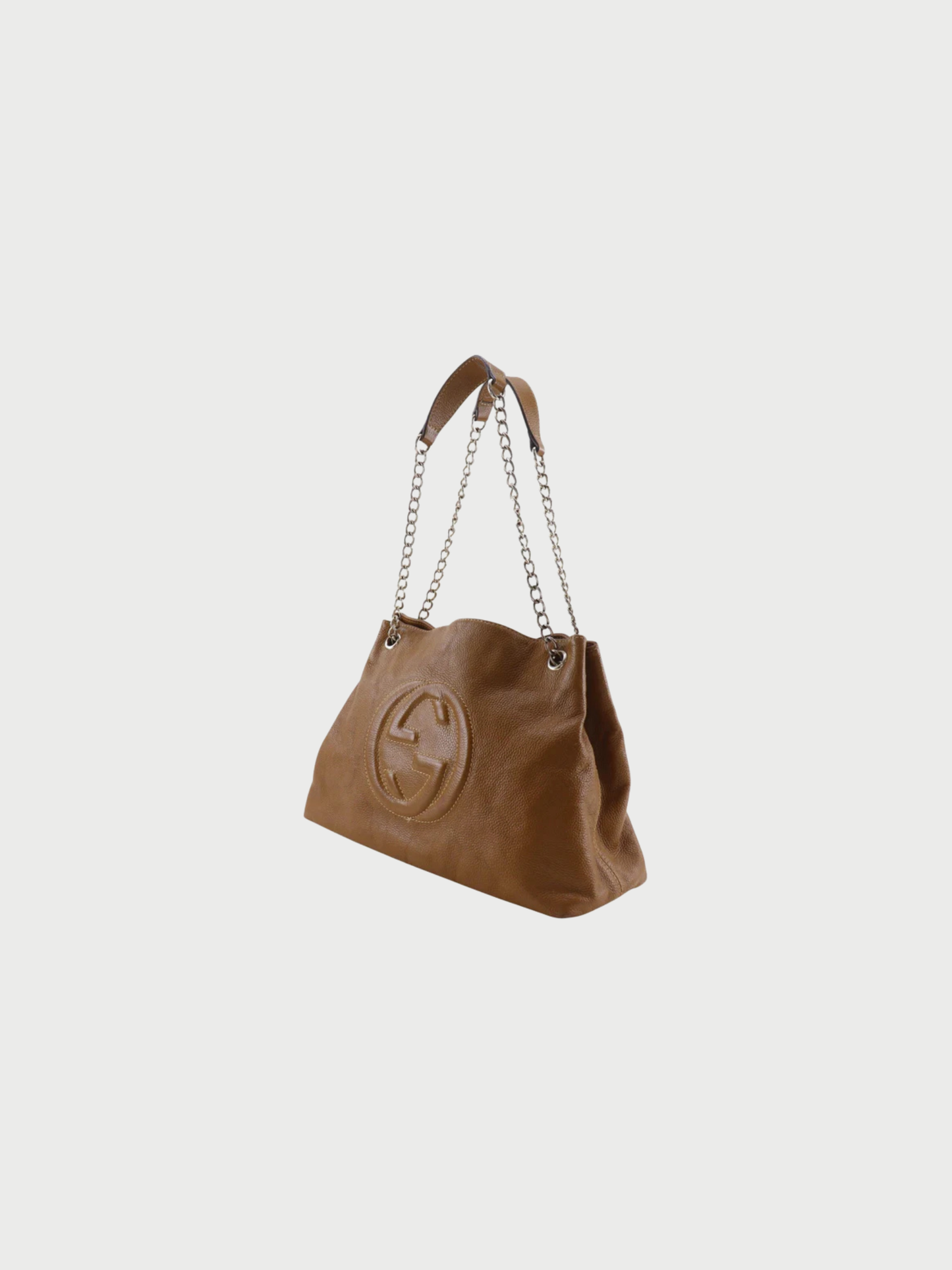 Gucci 2020s Brown GG Shadow PVC Shoulder Bag