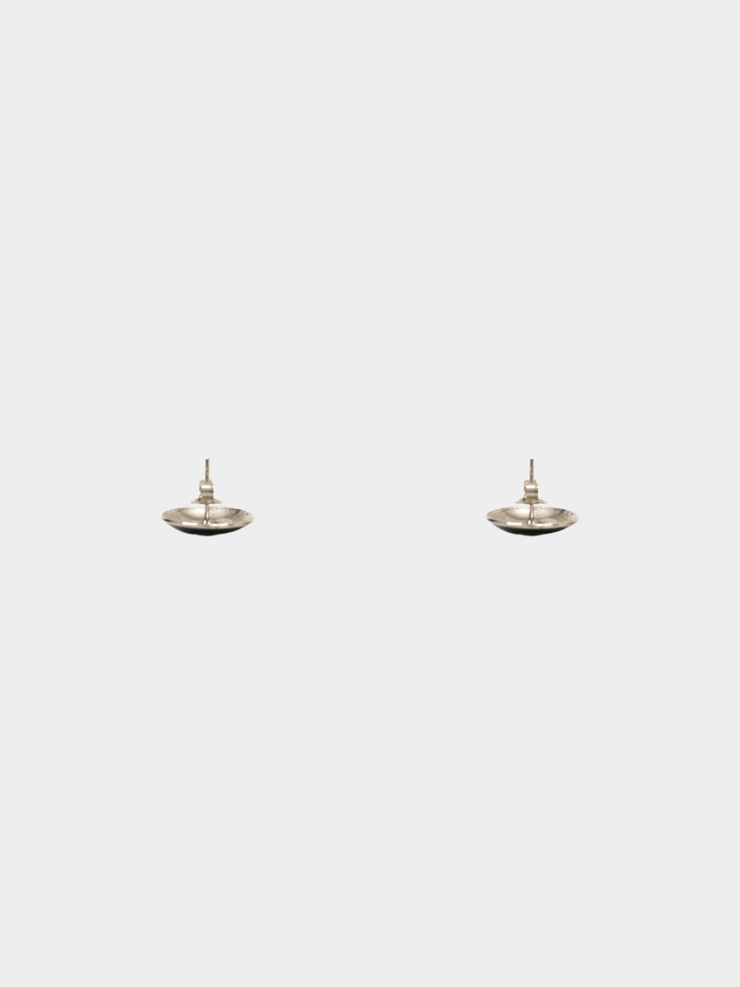 Chanel 2000 Black CC Round Stud Earrings
