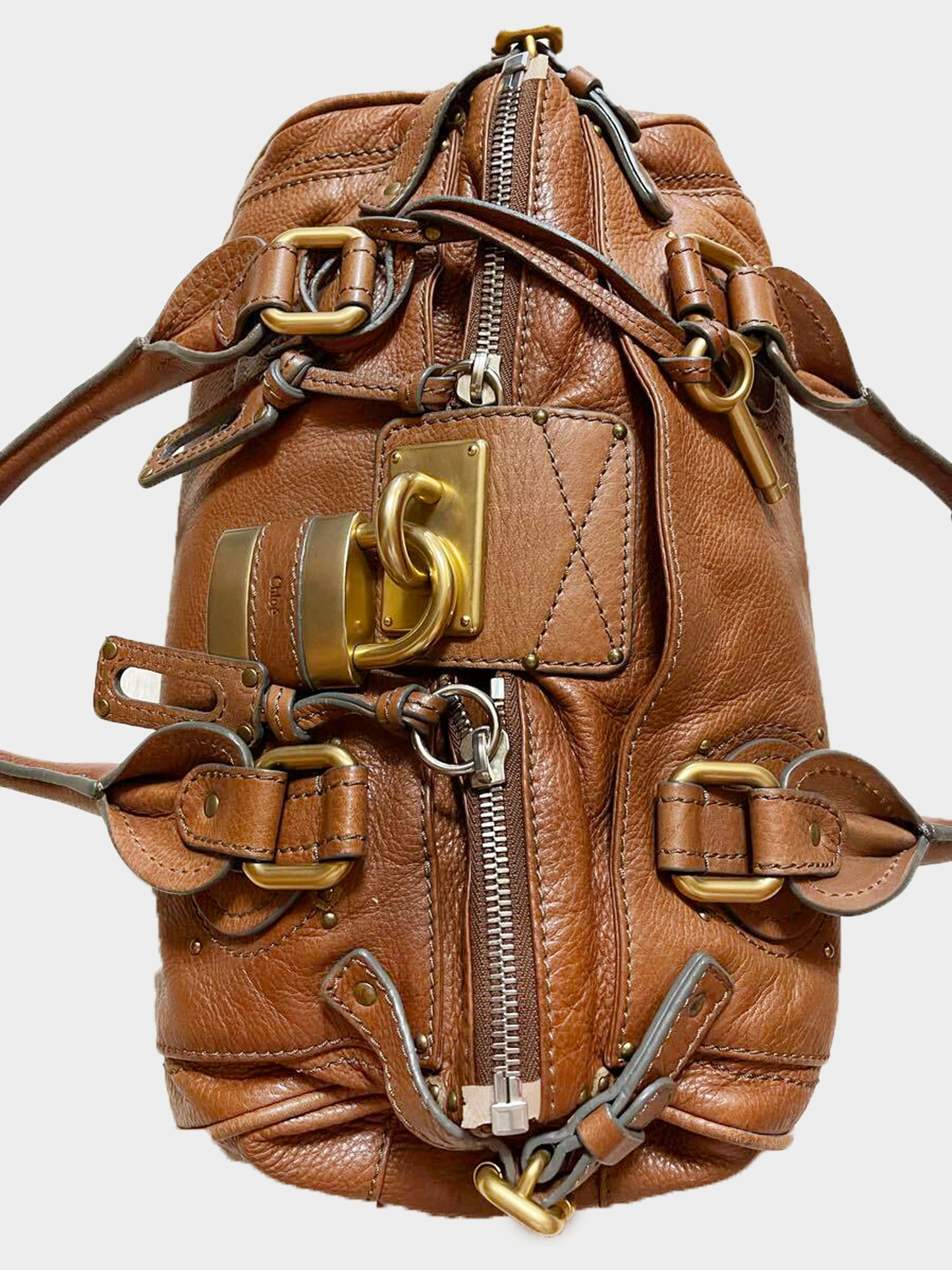 Chloe 2008 Brown Leather Paddington Bag