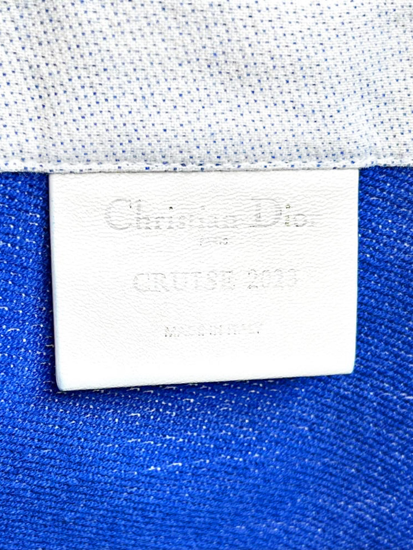 Christian Dior Sevilla Cruise 2023 Blue and Ivory Compass Print Canvas Tote