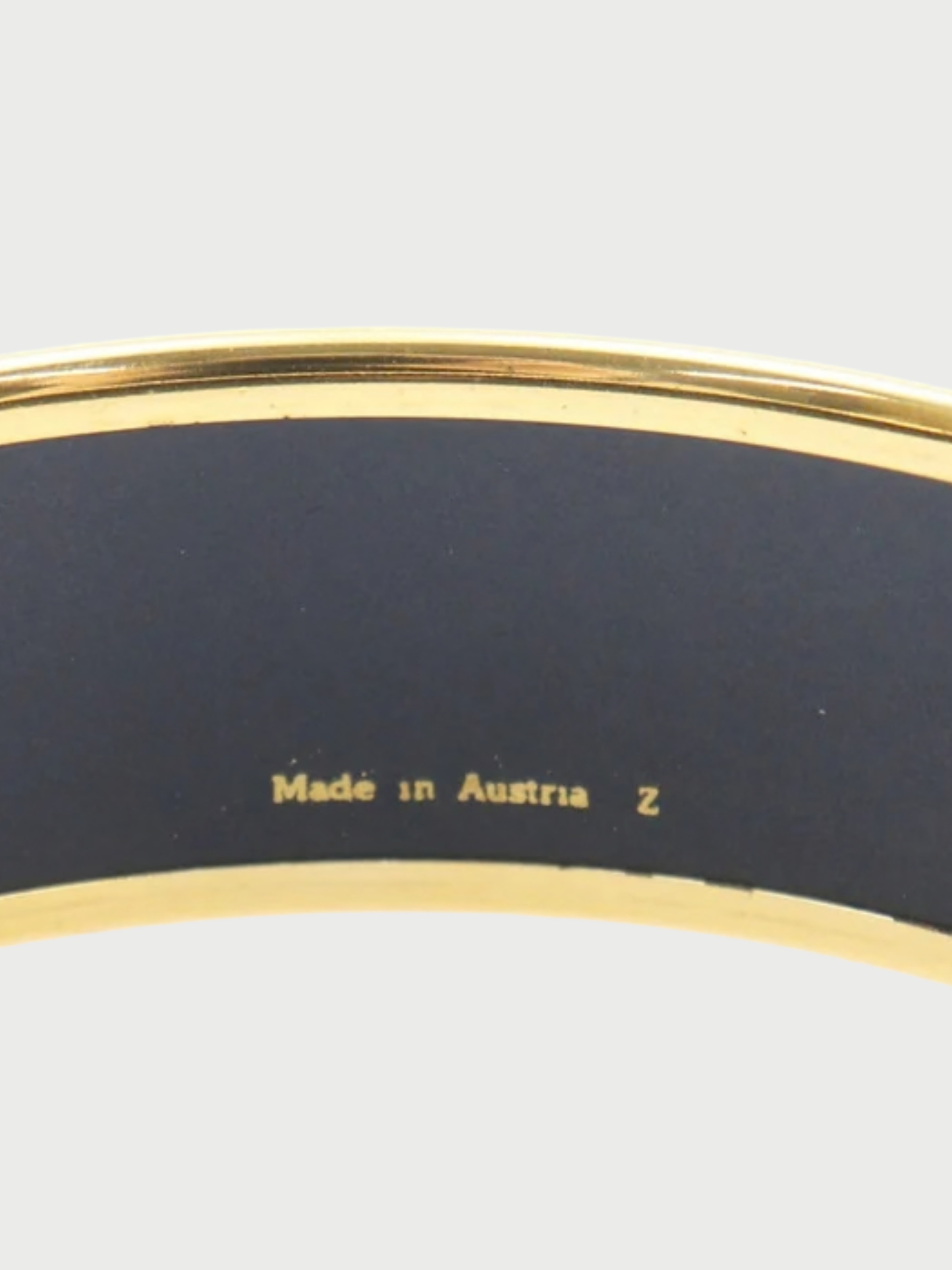 Hermès 2000s Red Gold Plated Enamel GM Bangle