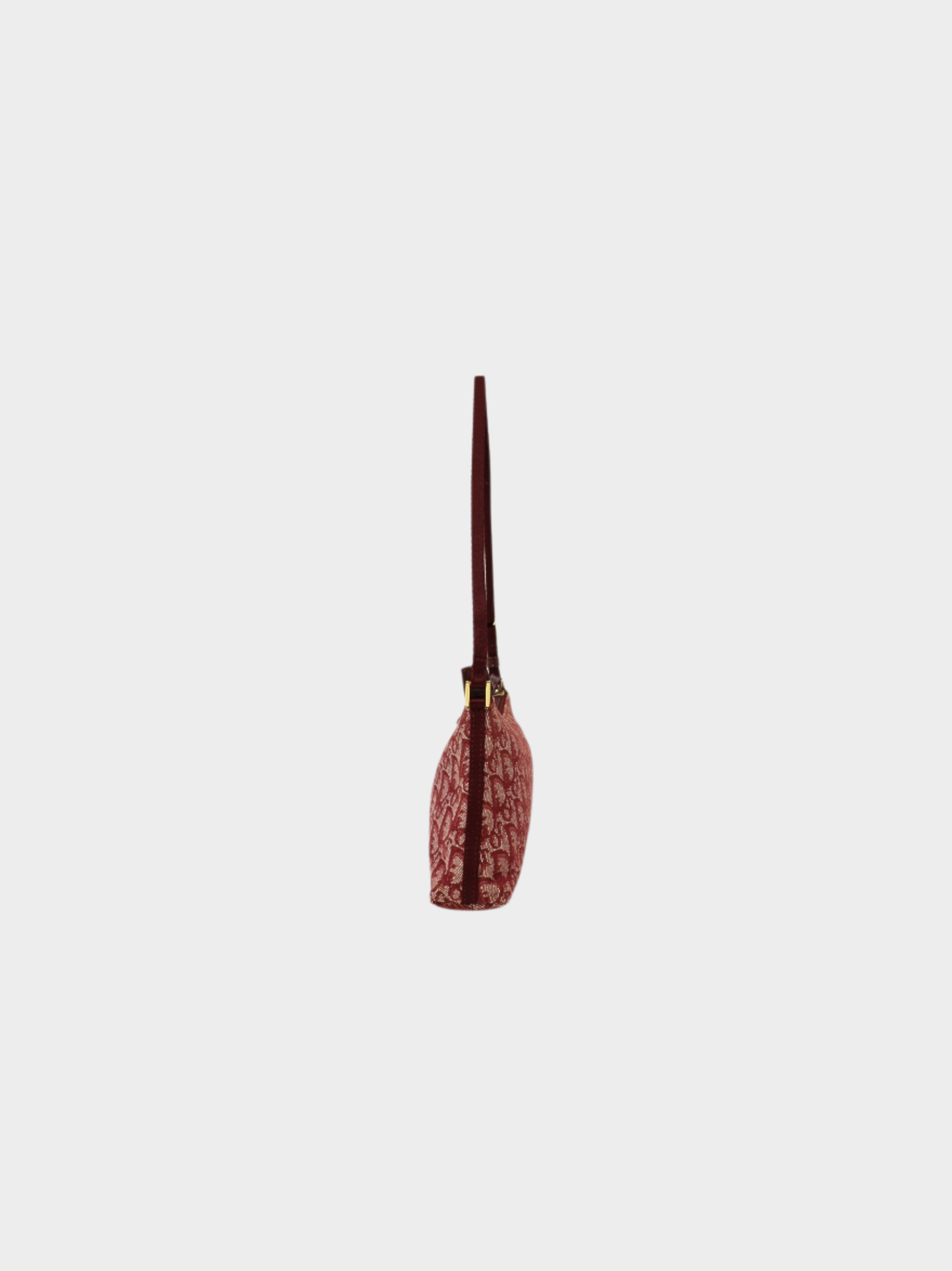 Christian Dior 2000s Bordeaux Trotter Canvas Shoulder Bag