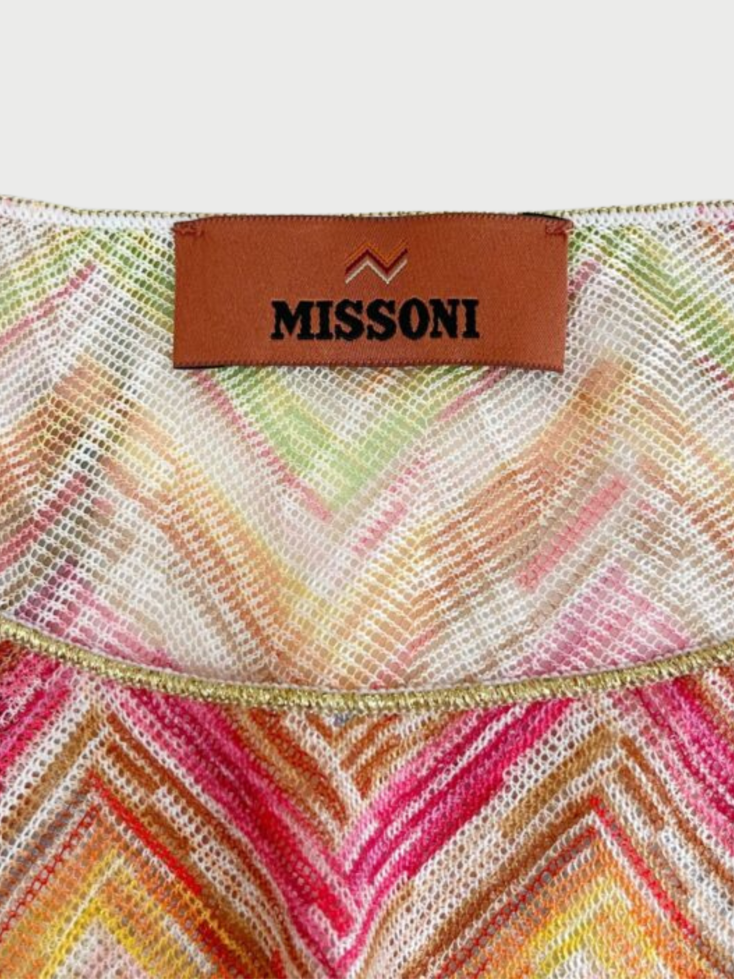 Missoni Mare 2000s Multicolor Knit Chevron T-Shirt Shorts Set