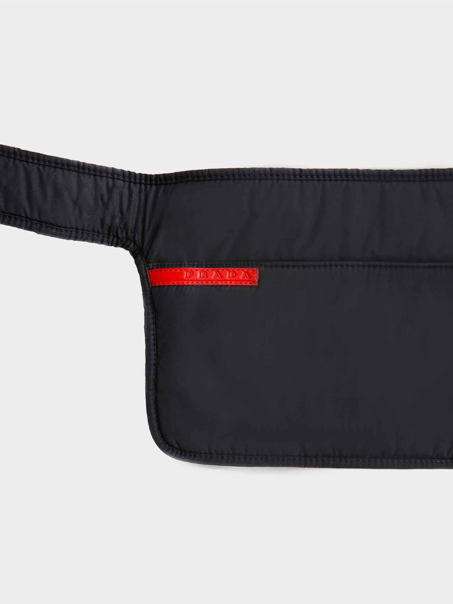 Prada 1999 White Fur Belt Bag