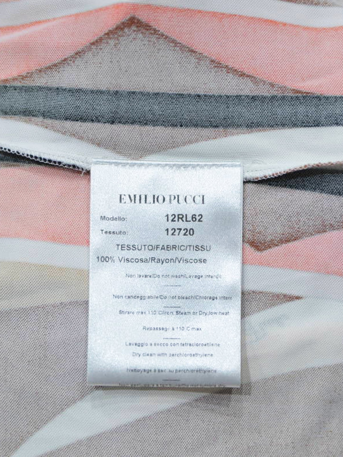 Emilio Pucci 2010s Multicolor All-over Print Square Neck Dress