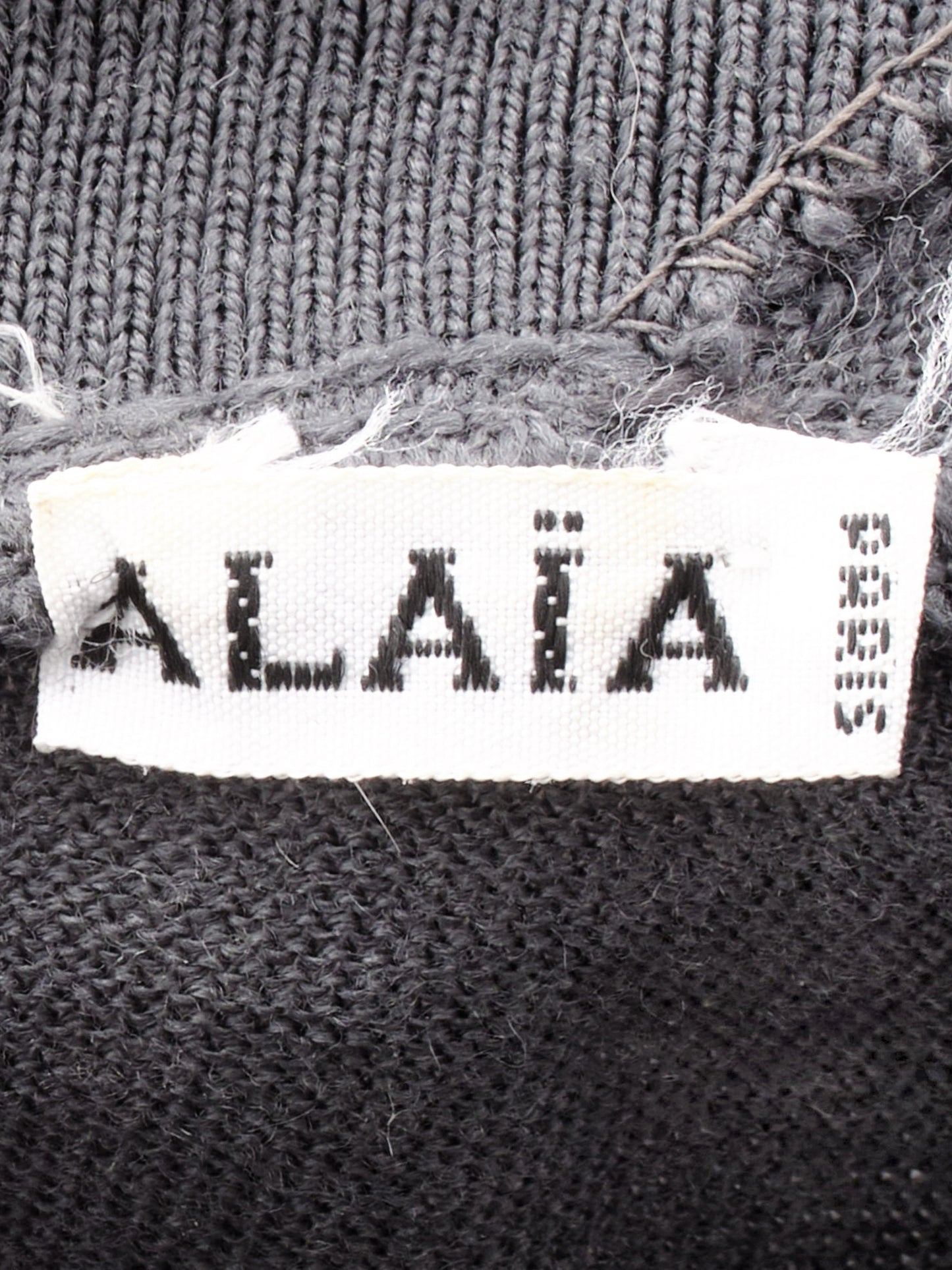 Azzedine Alaïa 1990s Grey Jersey Wool Long Sleeved Dress