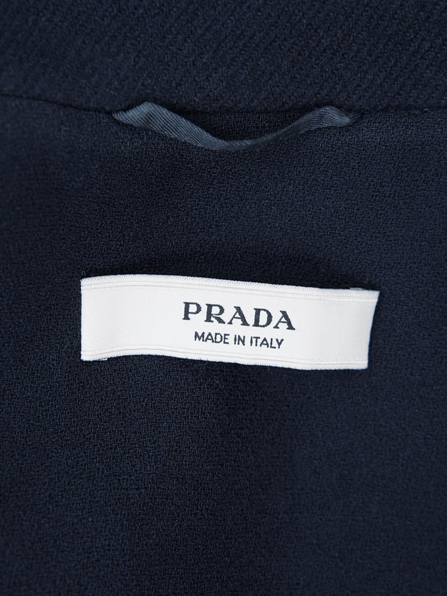 Prada FW 2001 Blue Wool Coat