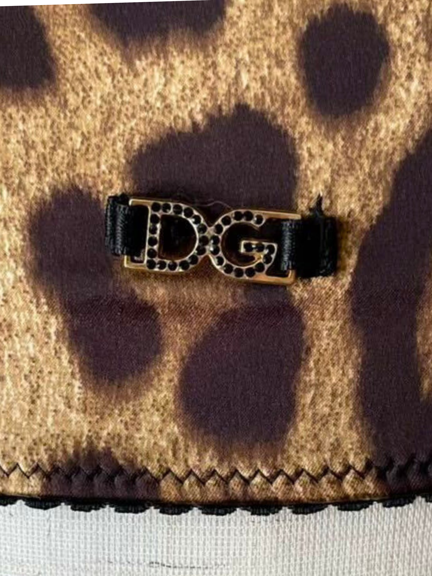 Dolce & Gabbana 2000s Leopard Print Silk Corset Top