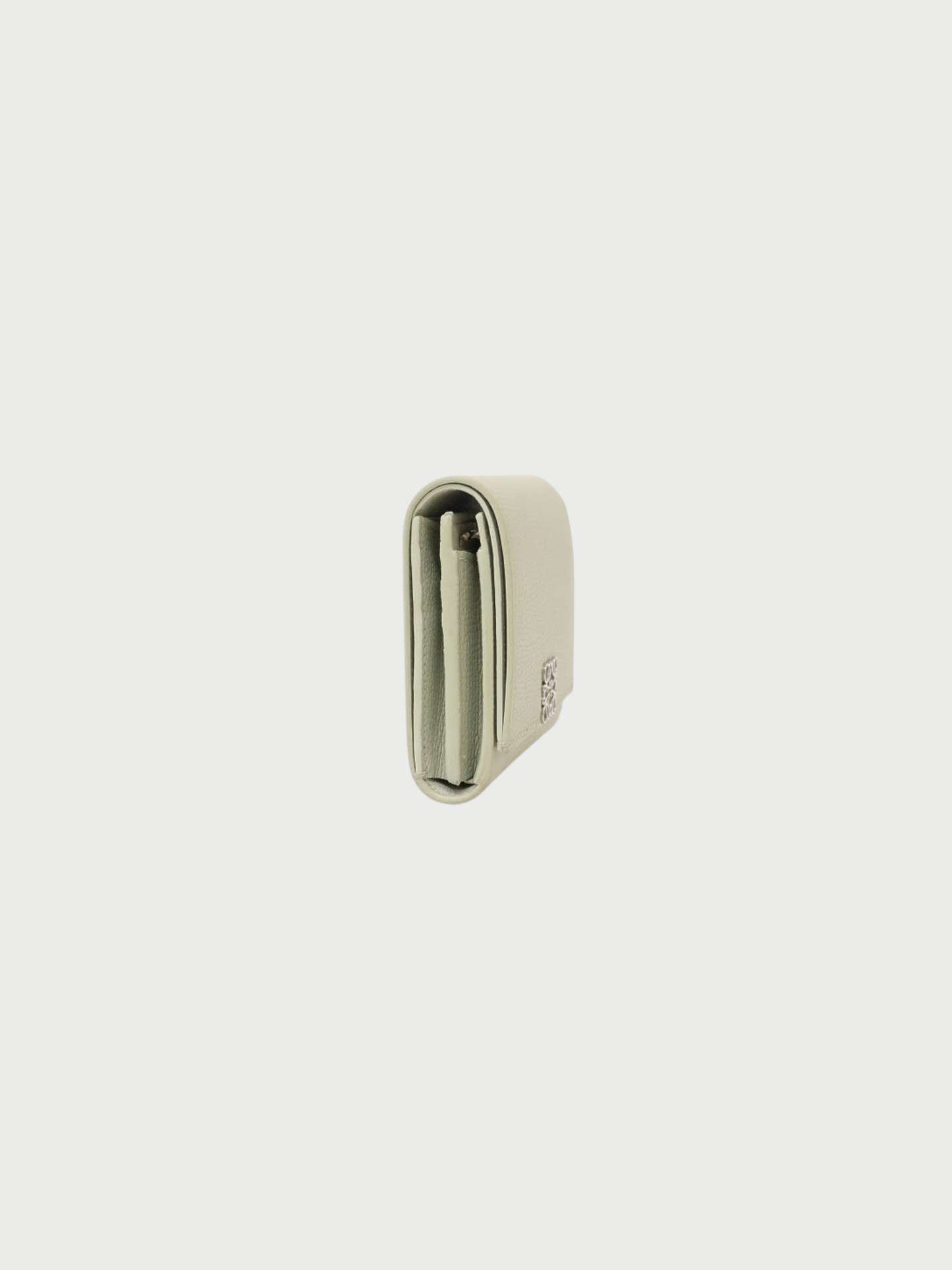 Loewe 2000s Mint Green Anagram Leather Wallet