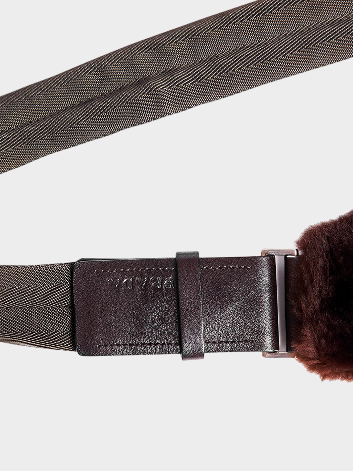 Prada FW 1999 Brown Crossbody Fur Bag