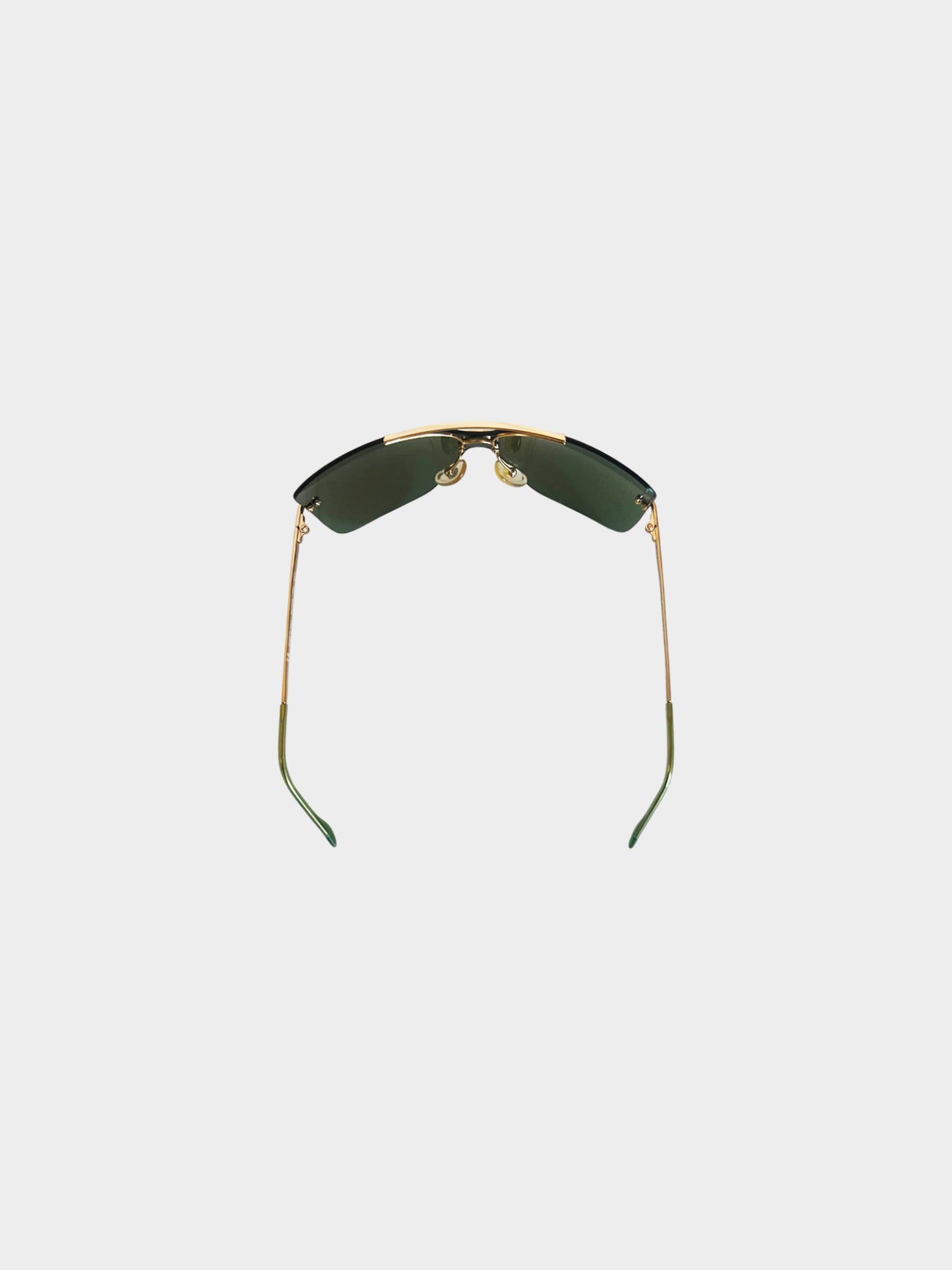 Christian Dior 2000s Green Butterfly Sunglasses