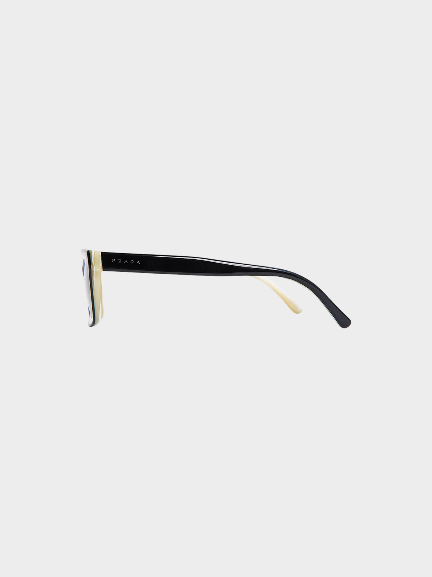 Prada SS 2001 Rare Bi-color Black and Beige Sunglasses
