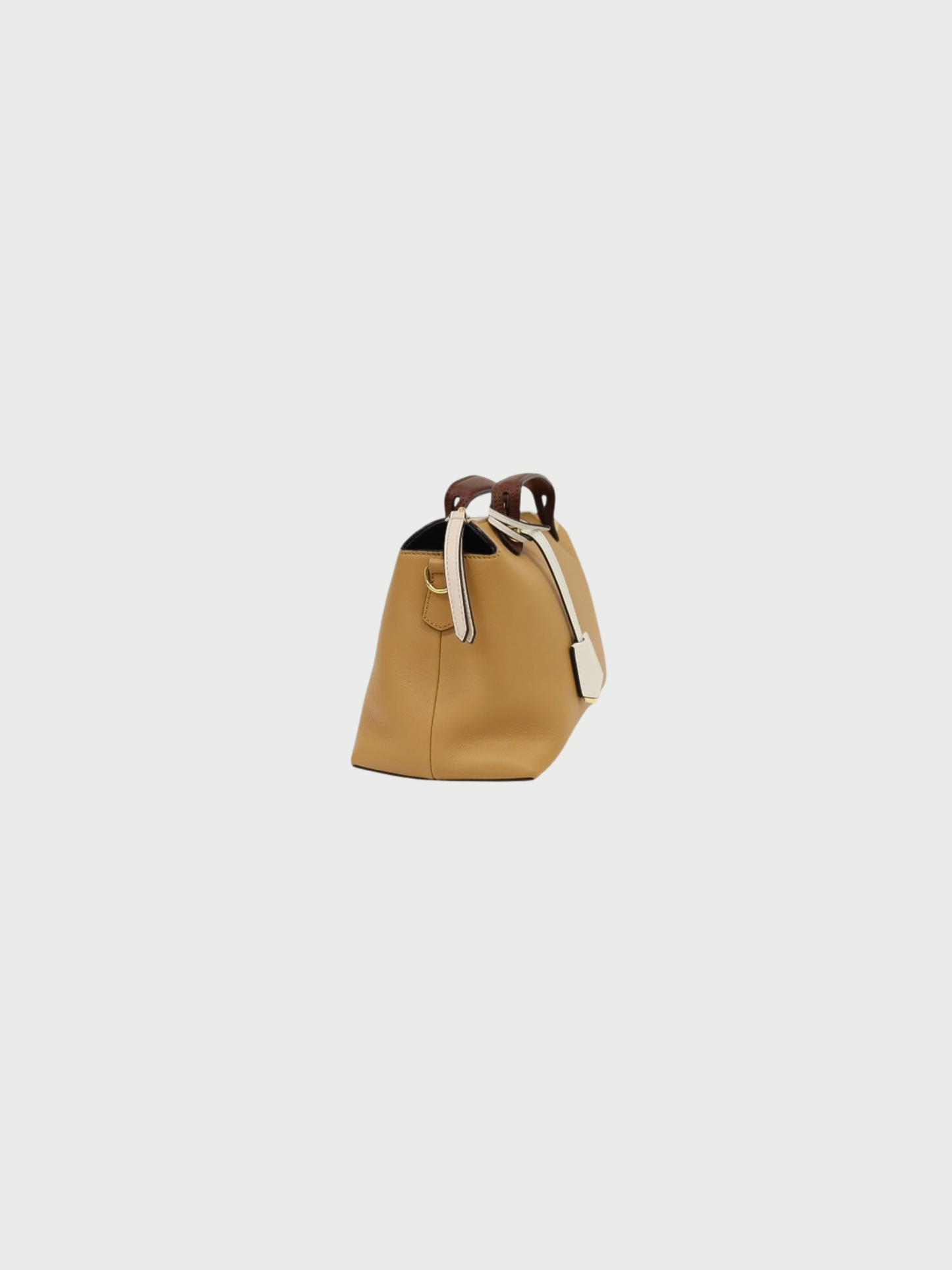 Fendi 2010s Beige Brown White Leather By The Way Medium Bag