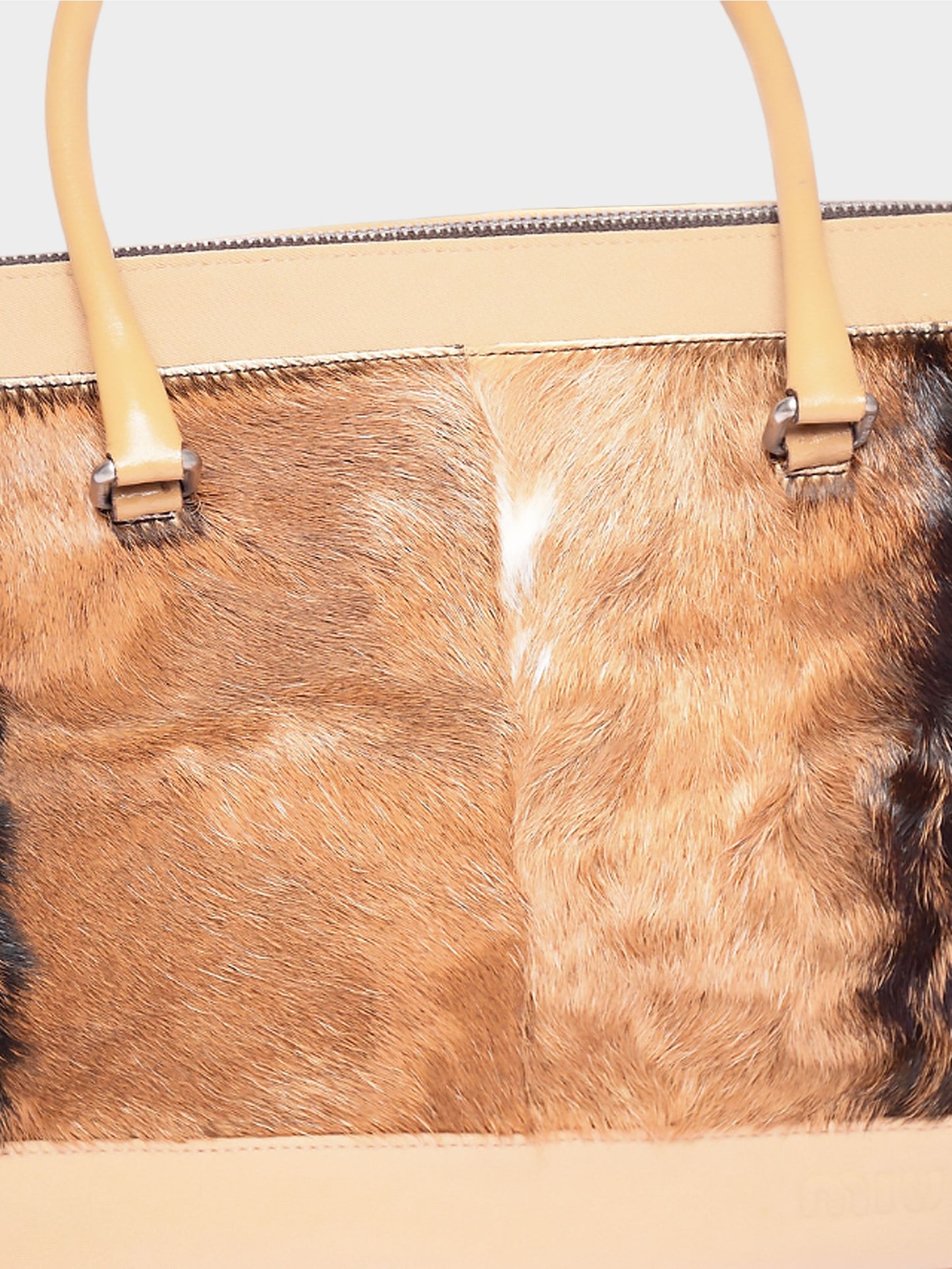 Miu Miu FW 1999 Beige Mini Fur Bag