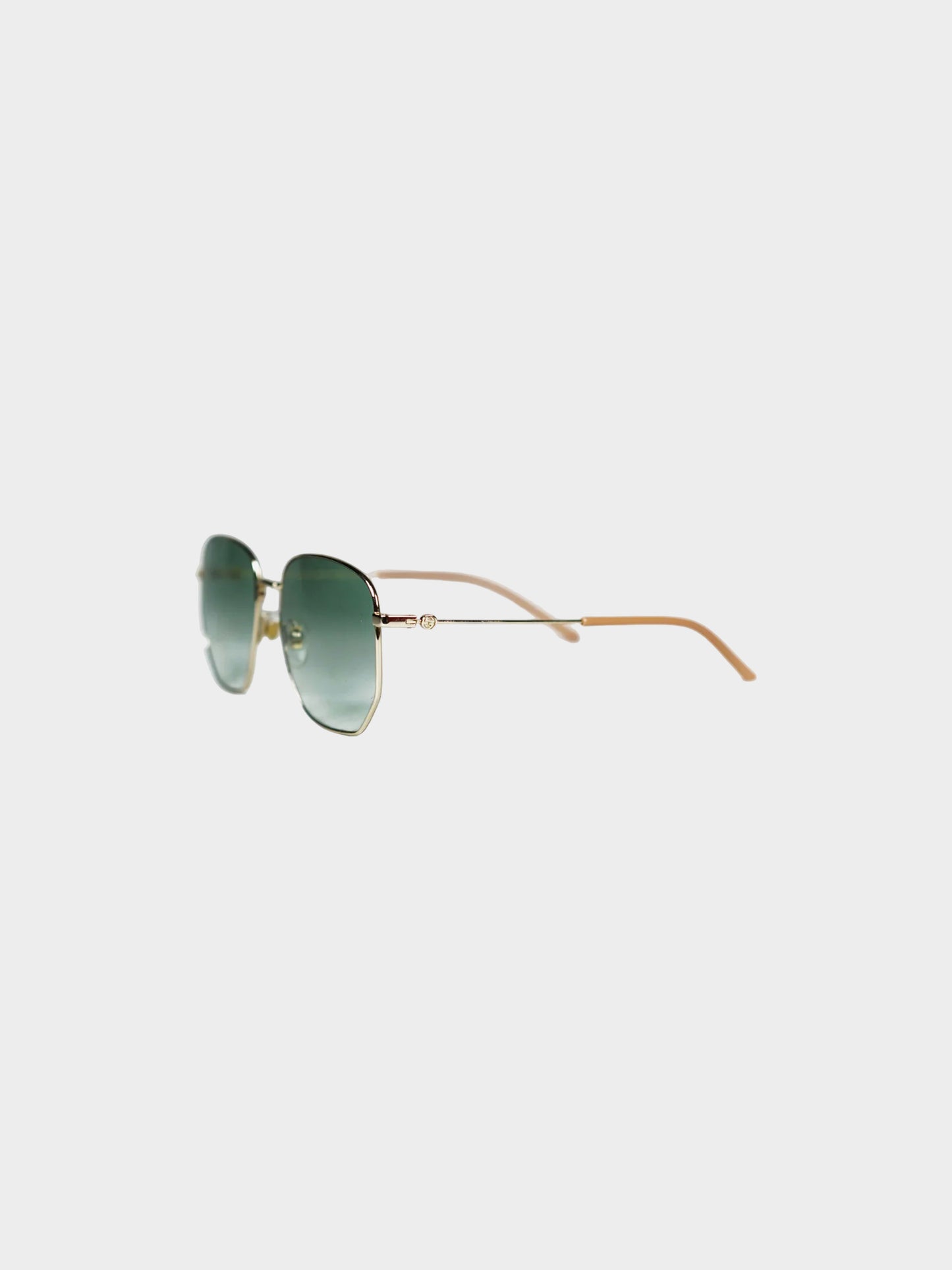 Gucci 2018 Metal Frame Hexagonal Sunglasses