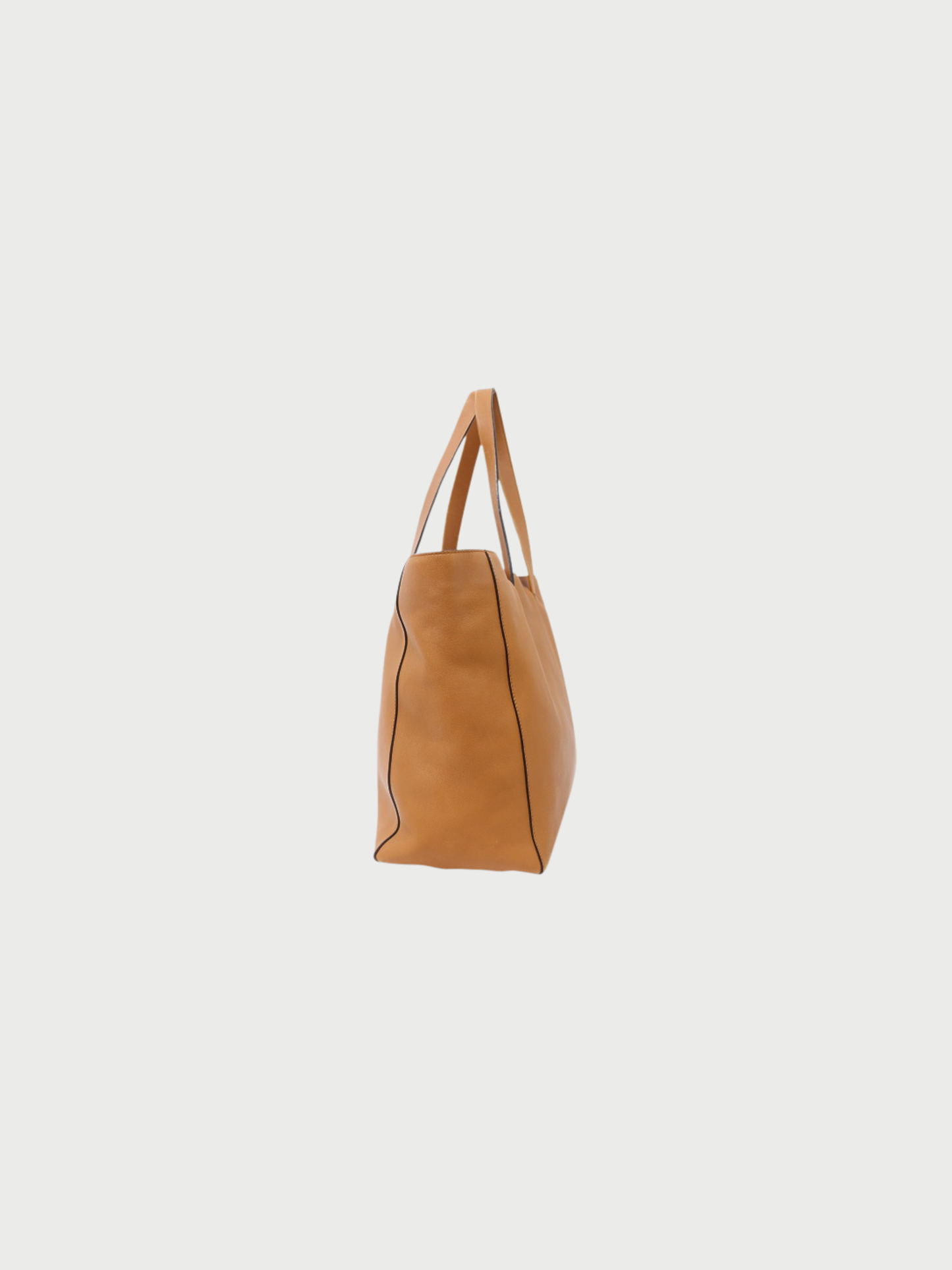 Loewe 2010 Brown Leather Anagram Tote Bag