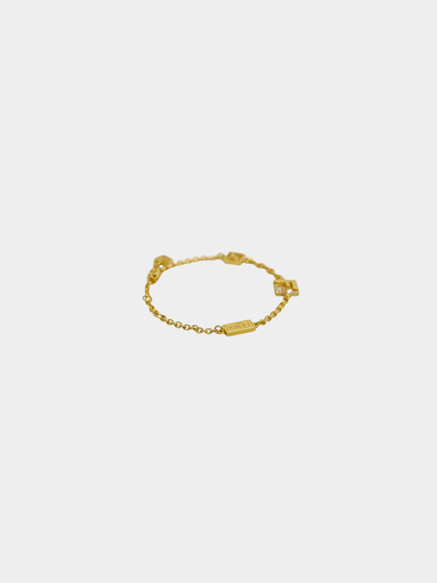 Fendi 2000s Gold Forever Fendi Bracelet