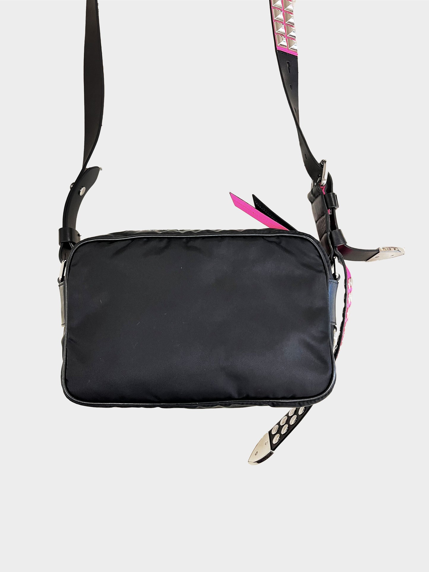 Prada 2010s Black Tessuto Nylon New Vela Shoulder Bag