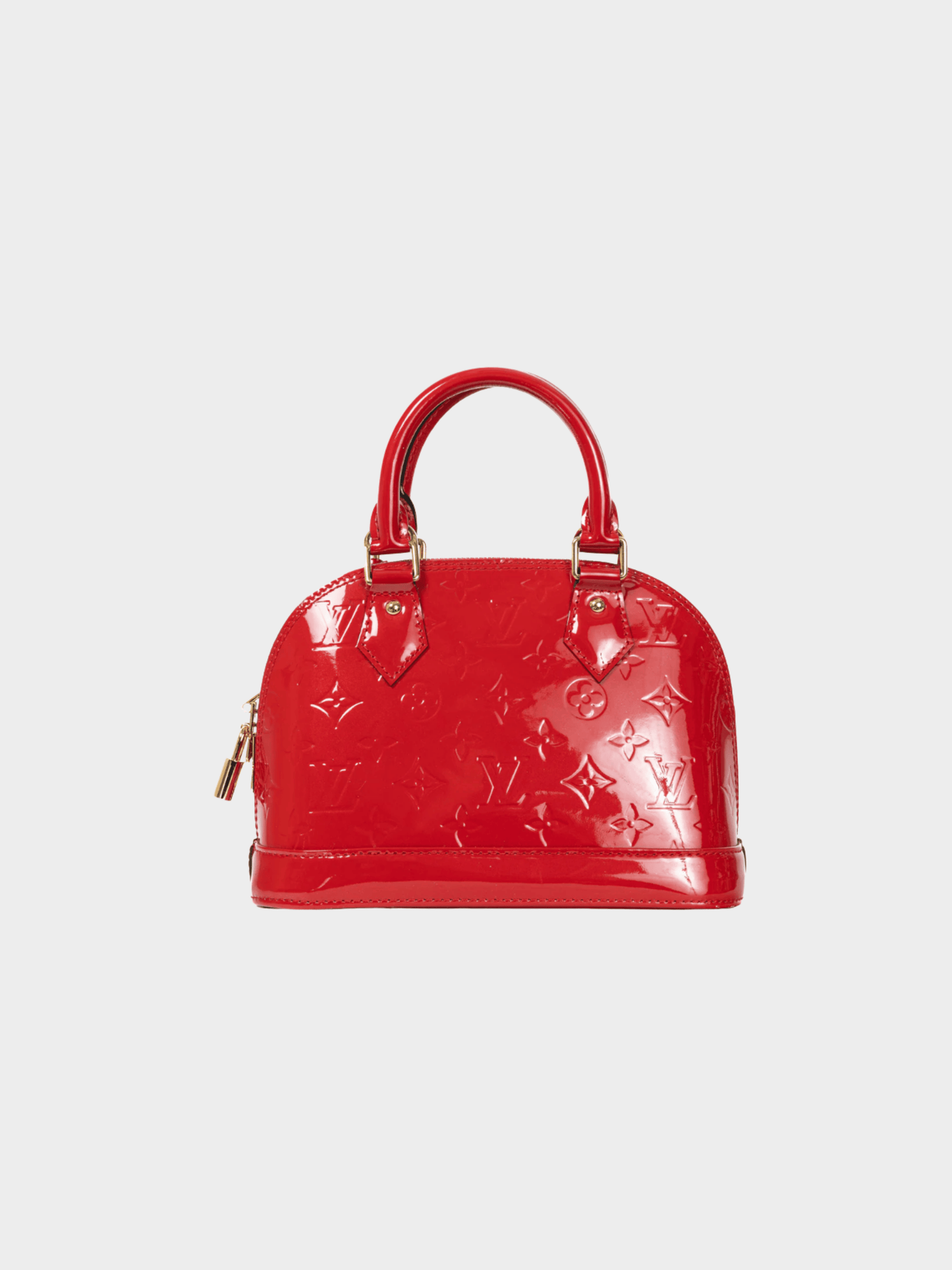 Louis Vuitton 2014 Alma BB Cerise Monogram Vernis Tote