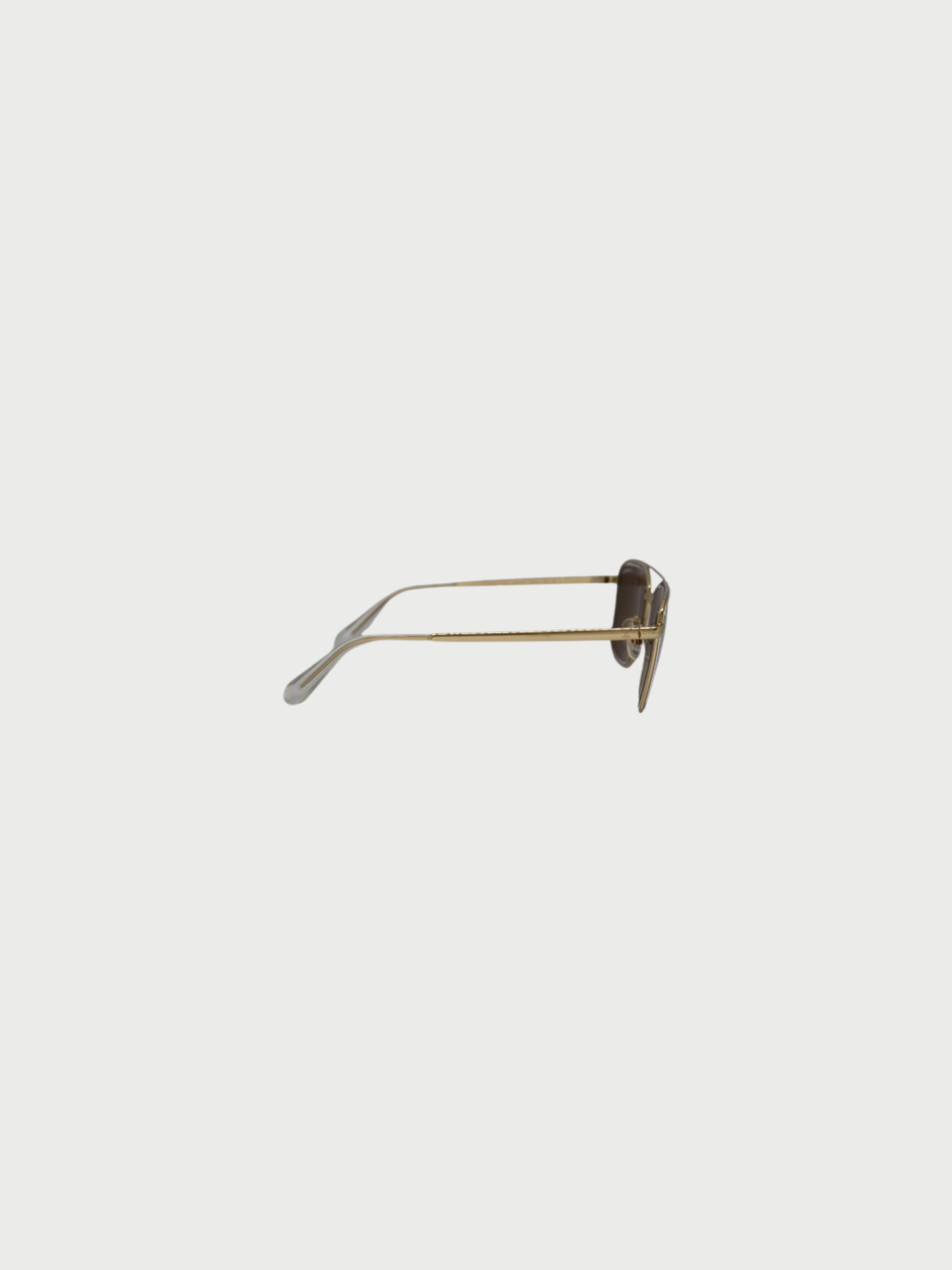 Chanel 2000s Gold Teardrop Mirror Sunglasses