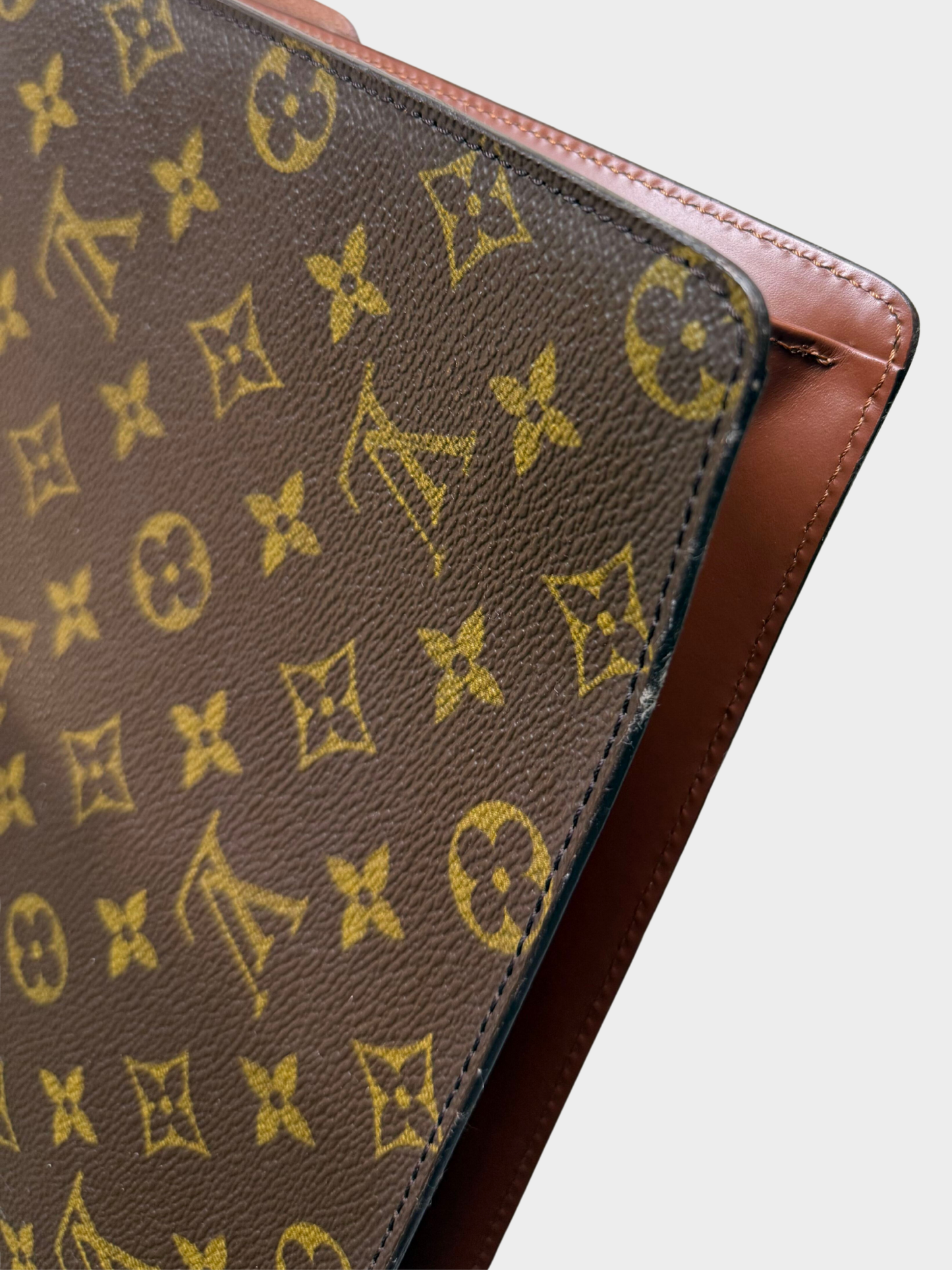 Louis Vuitton 1986 Brown Monogram Canvas Monceau 26 2-Way Bag