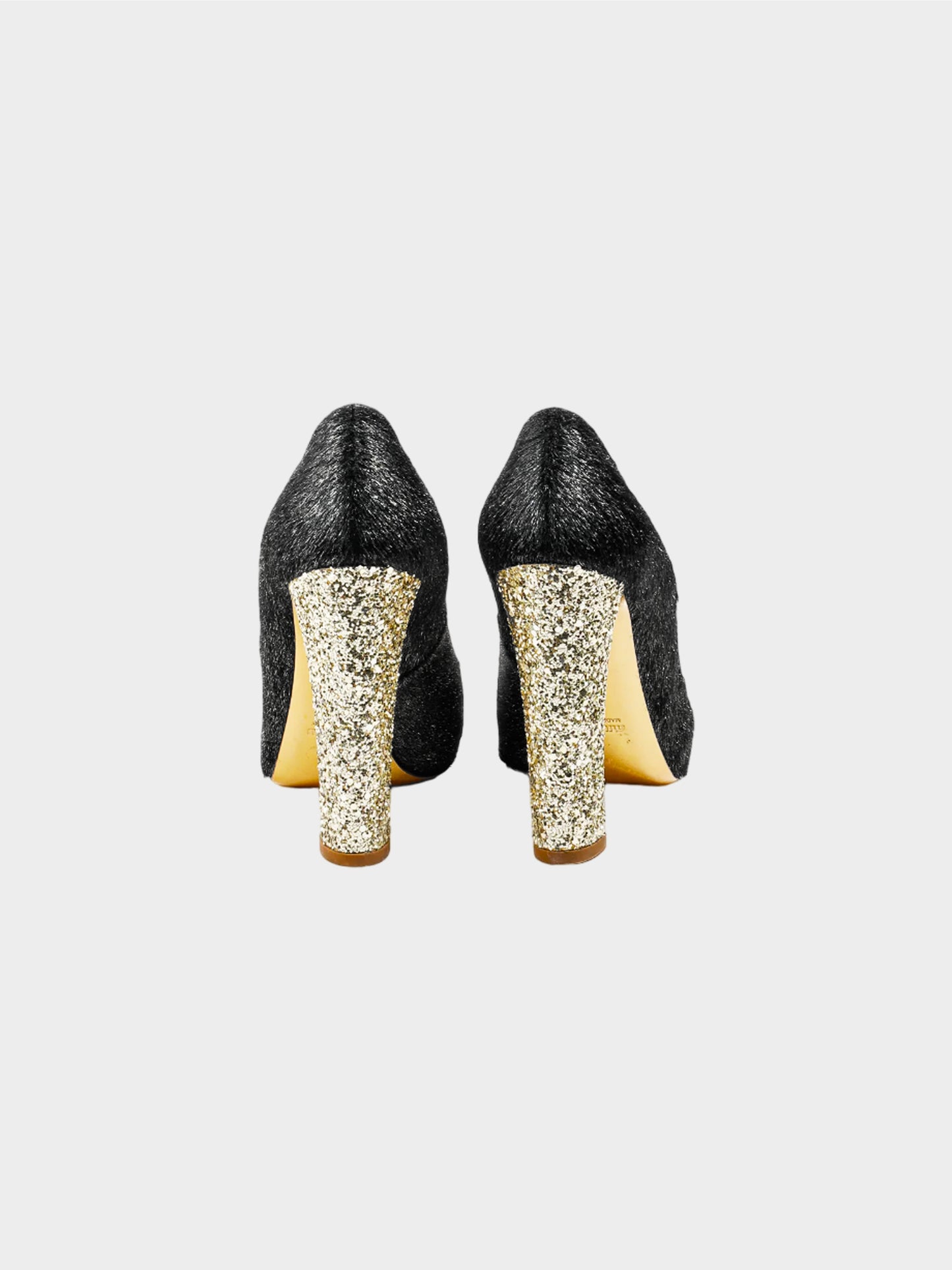Miu Miu 2011 Calzature Donna Cavallino Lame Ponyhair Glitter Pumps
