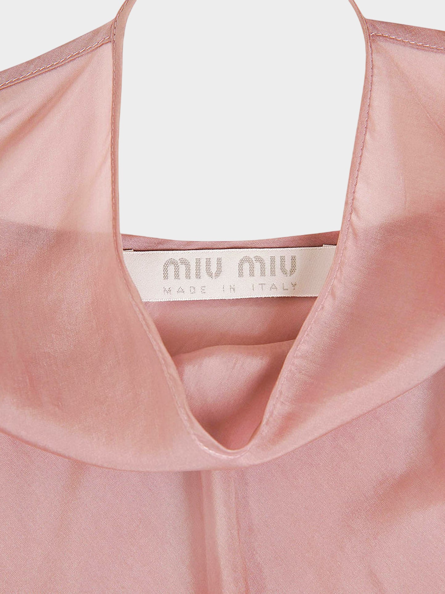 Miu Miu FW 1997 Dusty Pink Sheer Slip Dress