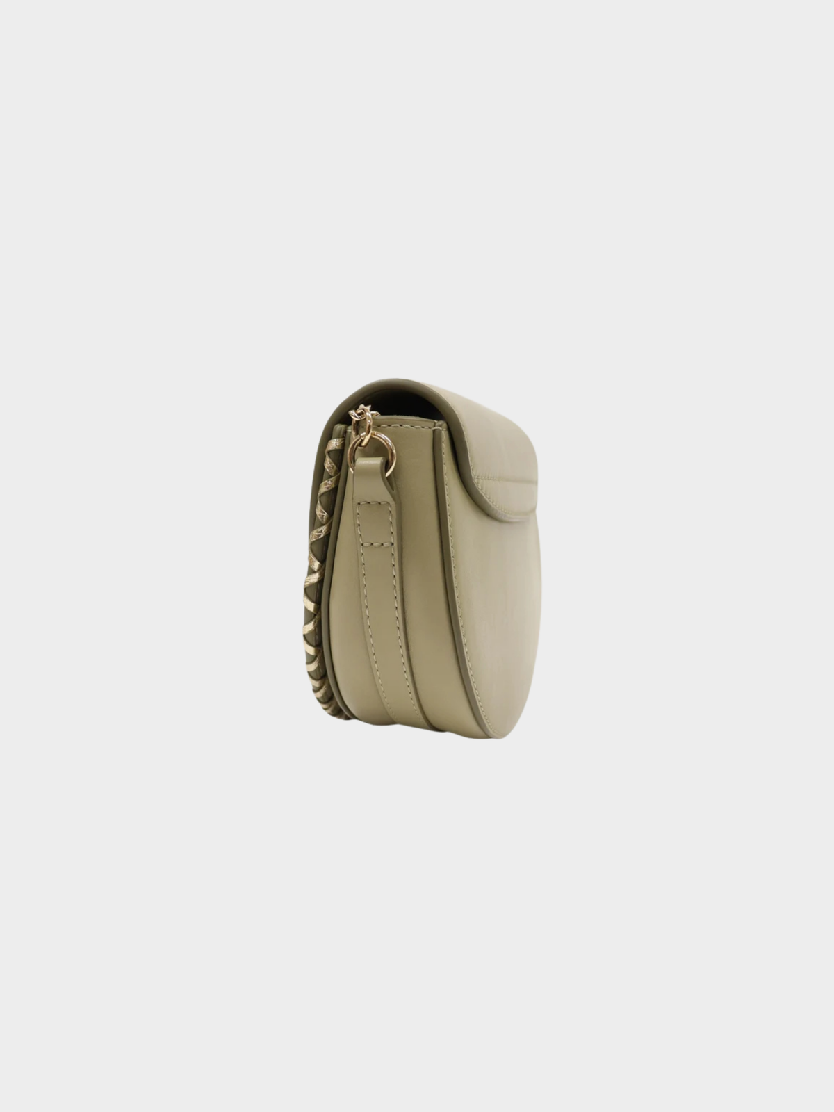 Chloé 2020s Sage Green Leather Mara See by Chloé  Shoulder Bag
