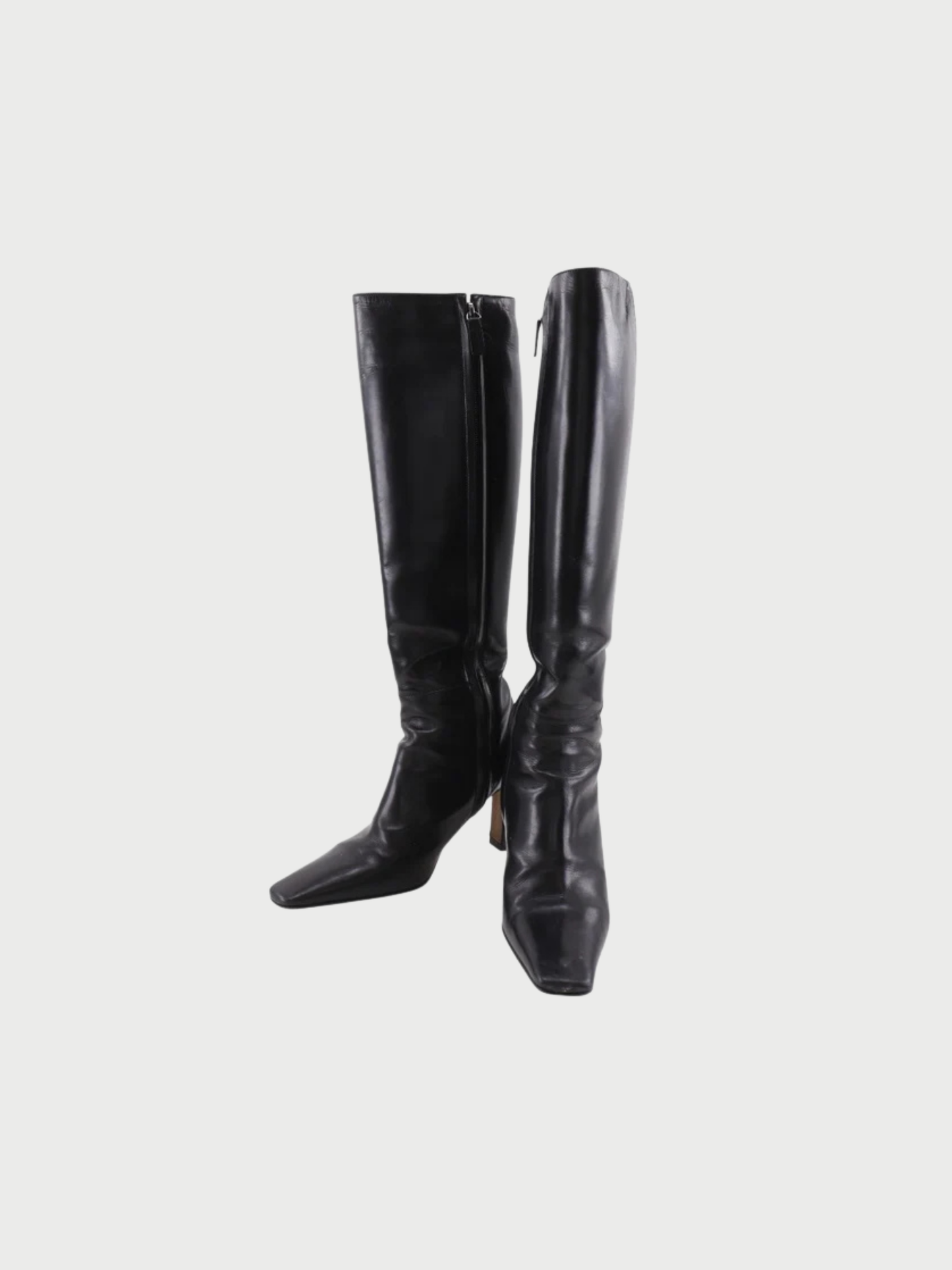 Chanel 2000s Black Leather Boots