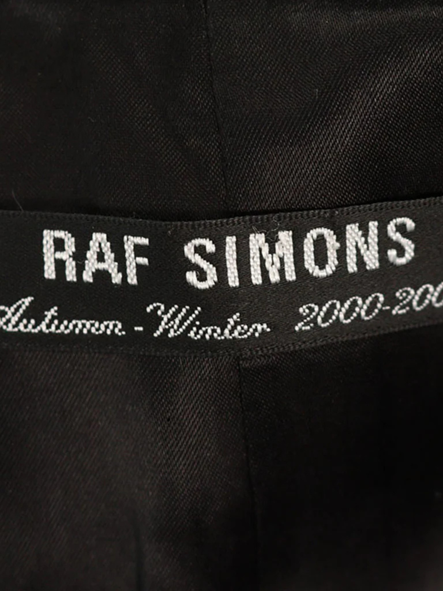 Raf Simons 2000 Navy Wool Structured Coat
