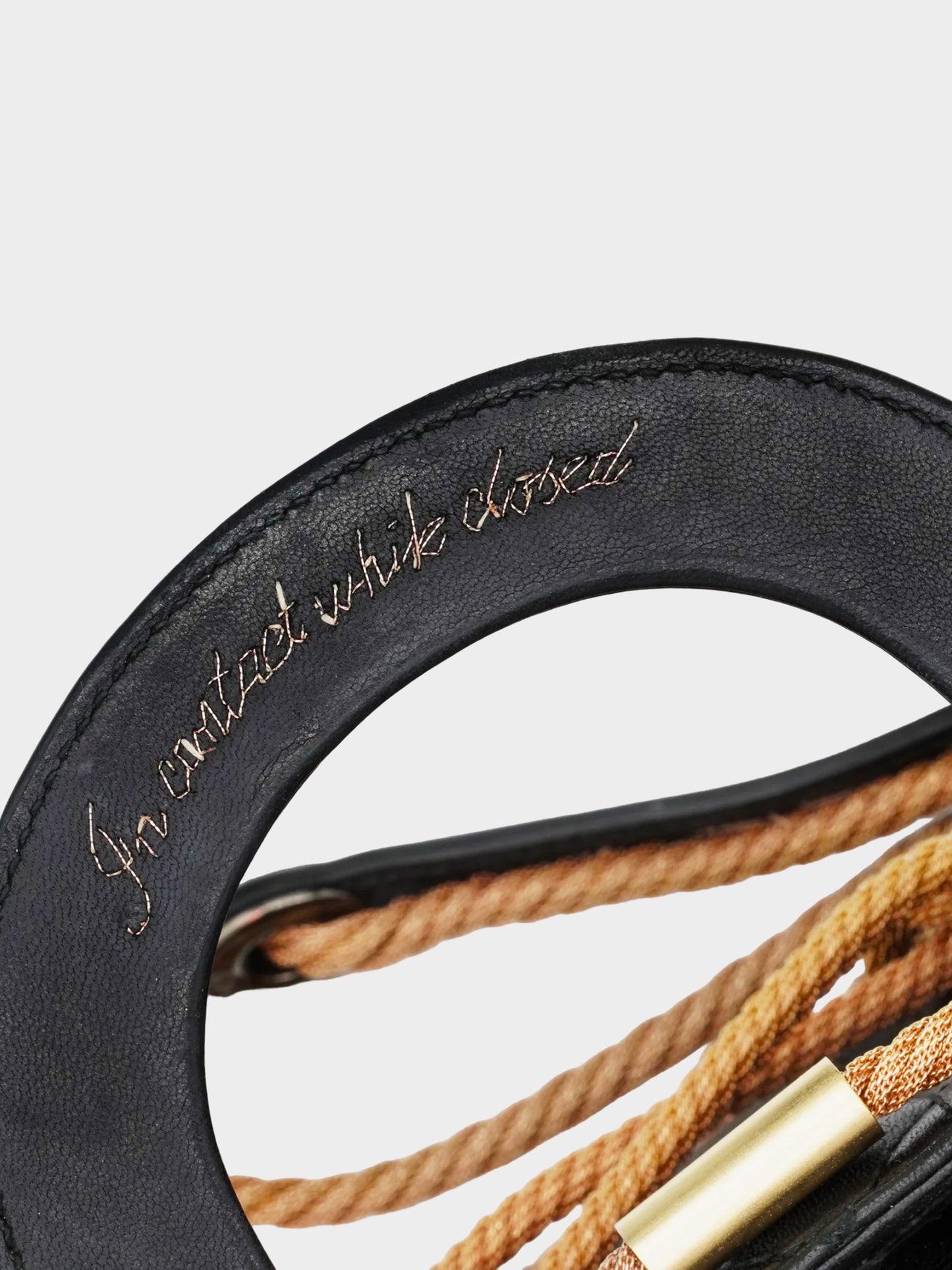 Christian Dior 2019 Limited Edition Black Lady Dior with Copper Metal Ropes