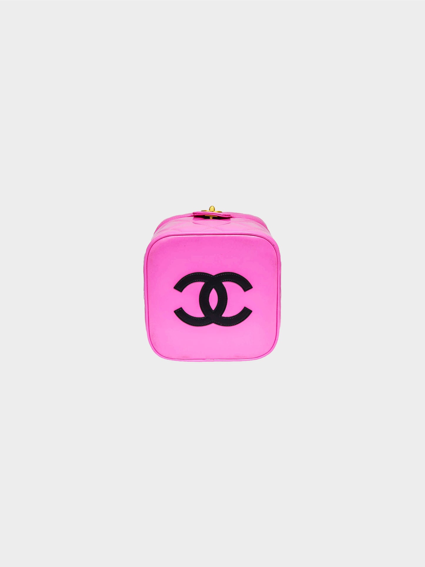 Chanel SS 1995 Rare Pink Heart Vanity Case