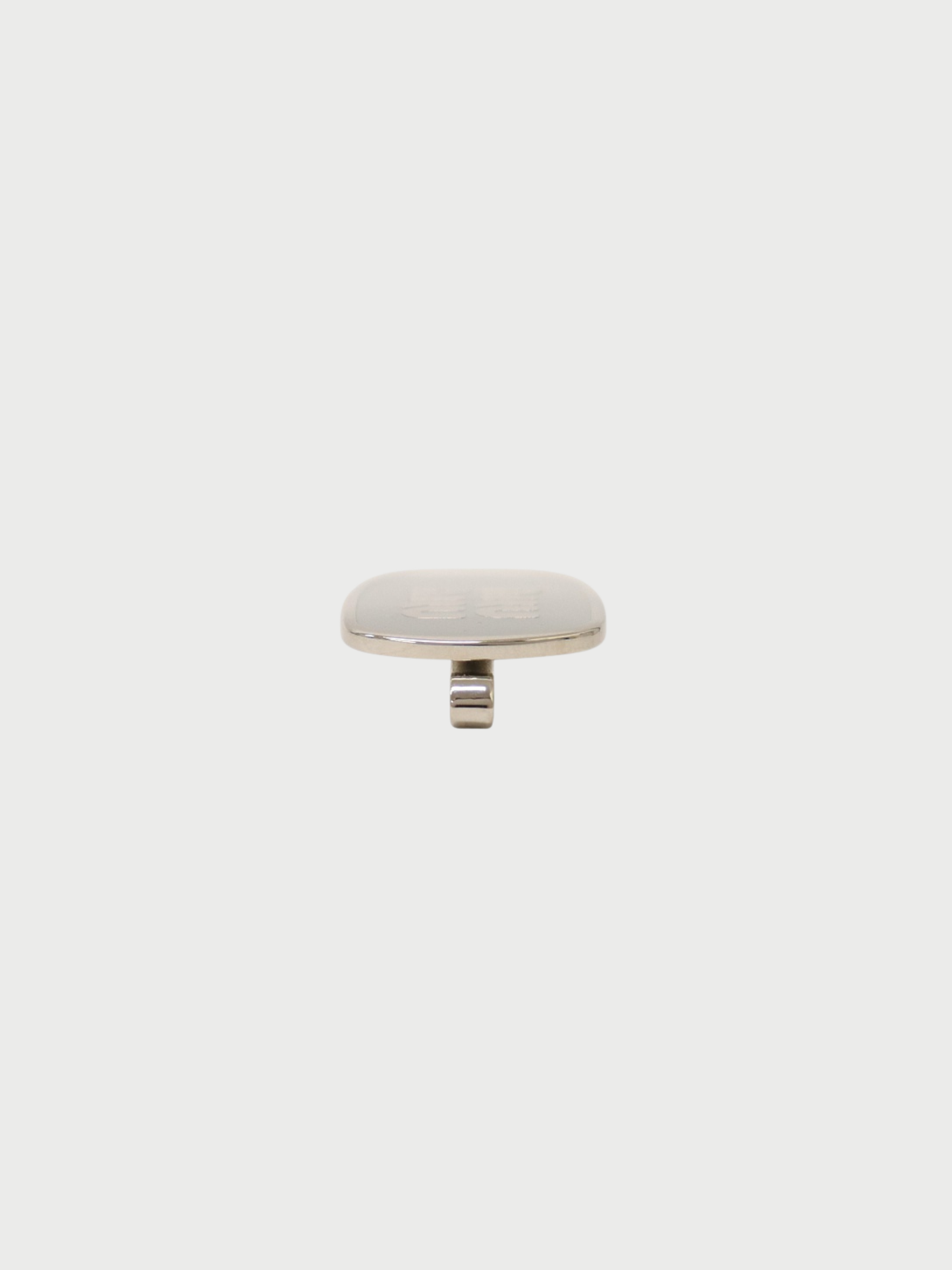 Miu Miu 2020s Green Silver Enamel Plated Metal Hair Clip