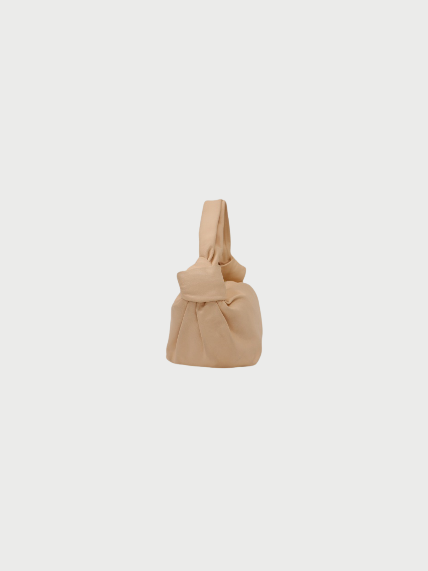 Bottega Veneta 2021 Beige Pink Leather Double Knot Bag