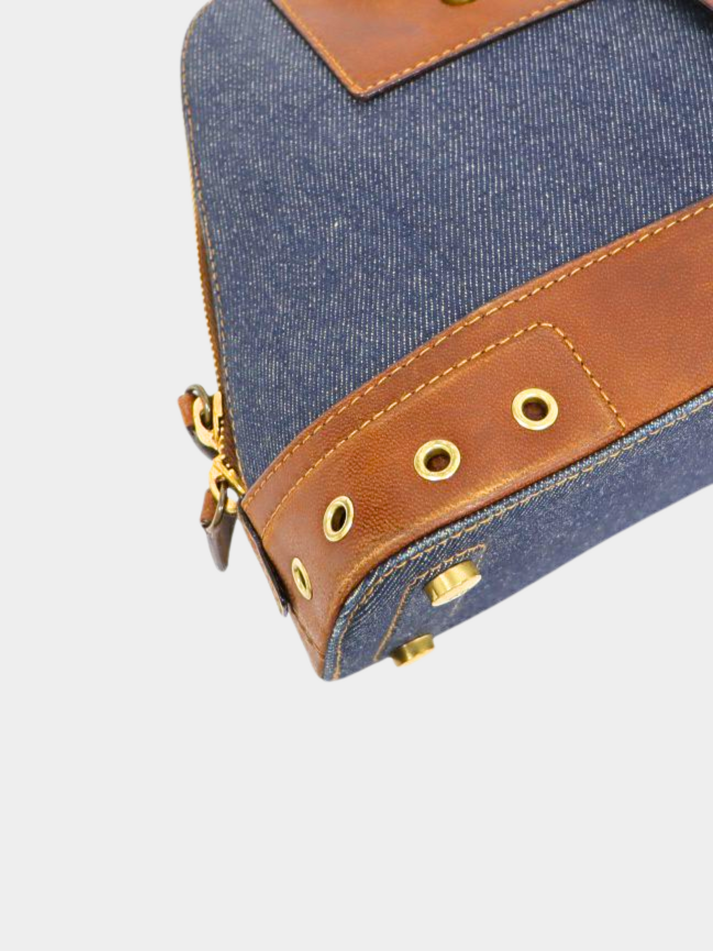 Christian Dior 1990s Denim Street Chic Uptown bag