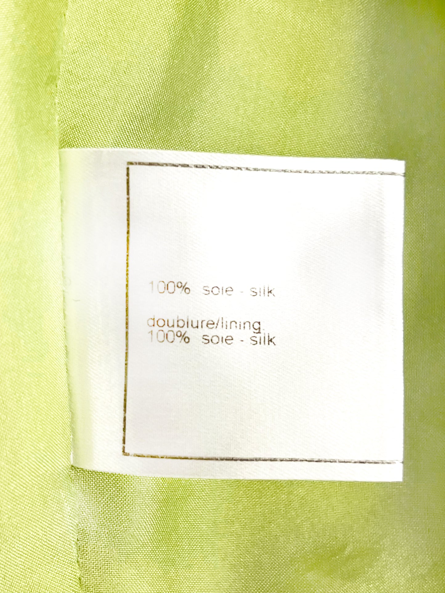 Chanel Spring 2000 Pastel Green Quilted Silk Vest