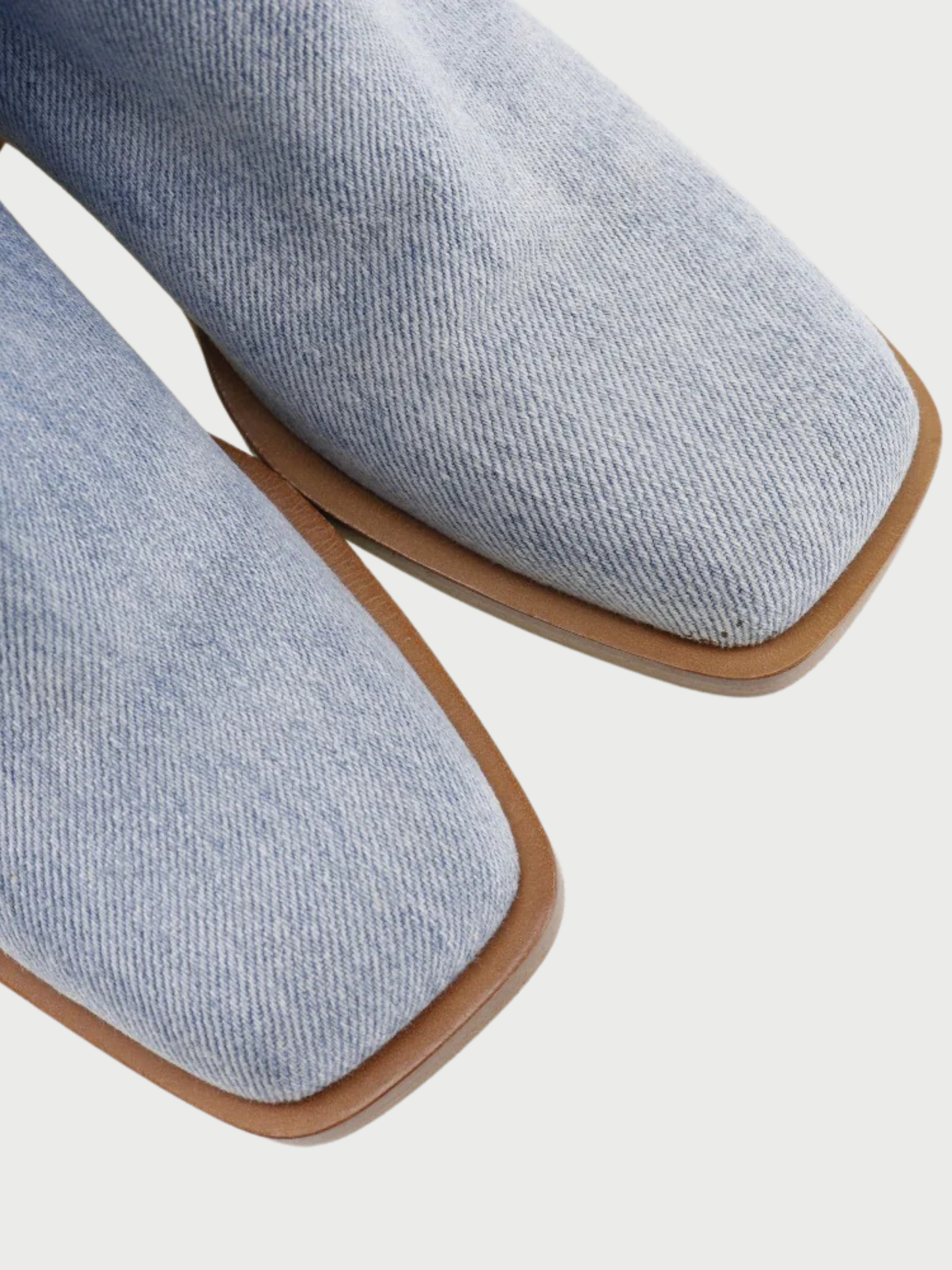 Chanel 2000s Blue Denim Short Boots