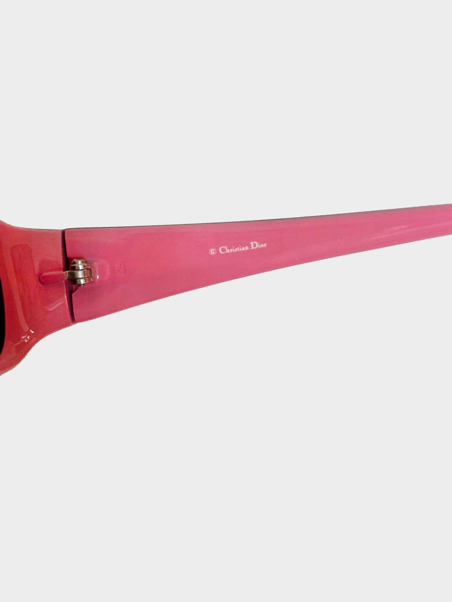 Christian Dior 2000s Black and Pink Dior Monday Narrow Sunglasses