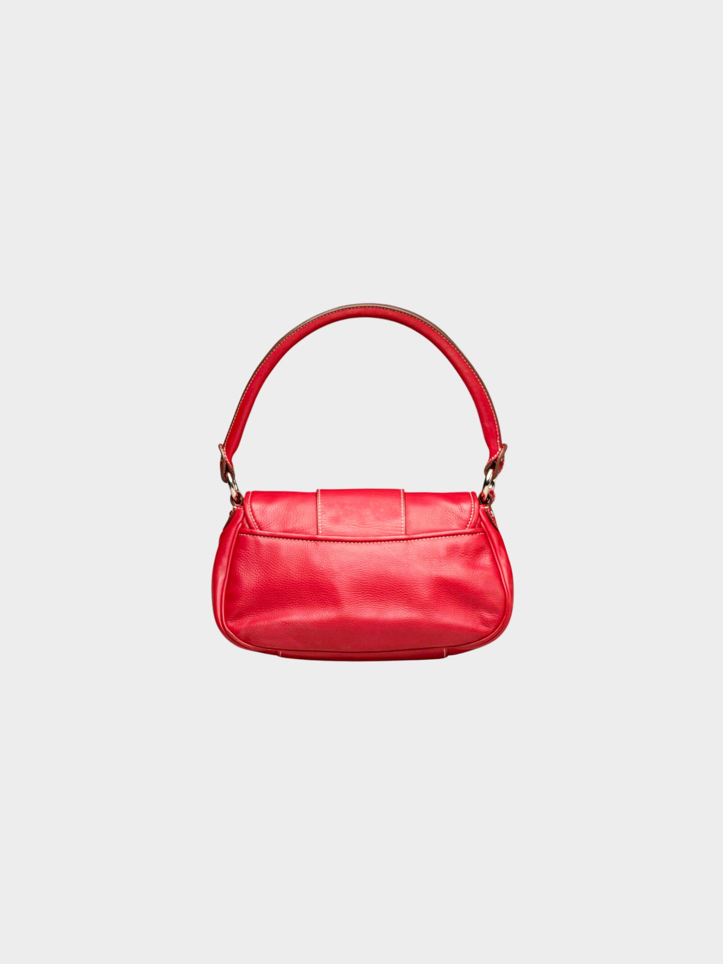 Christian Dior 2006 Red Leather Saint Germain Handbag