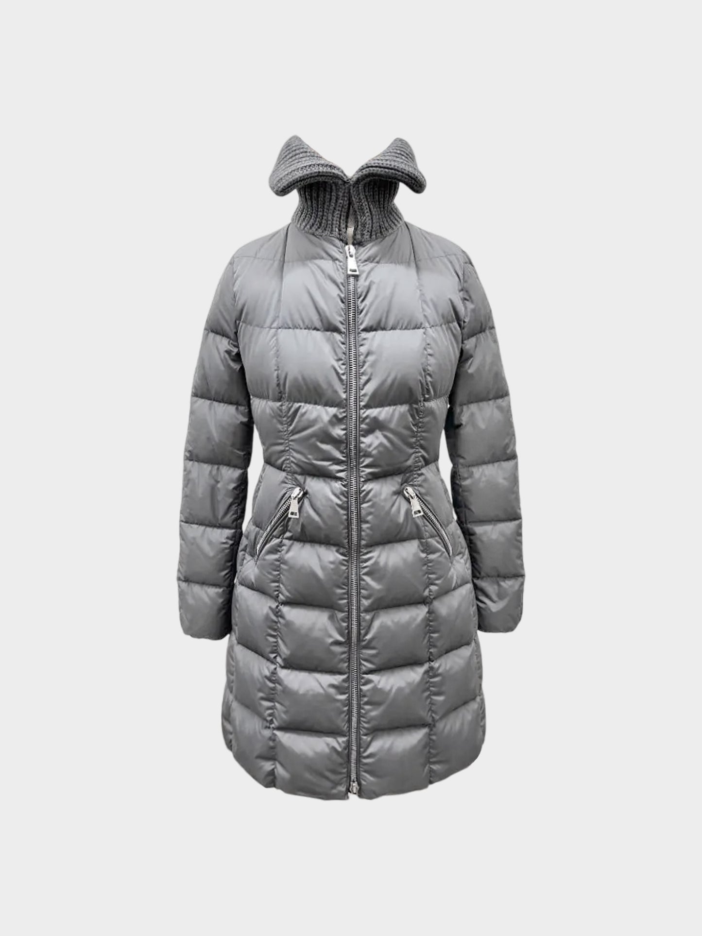 Moncler 2017 Grey Davidia Giubbotto Down Filled Coat