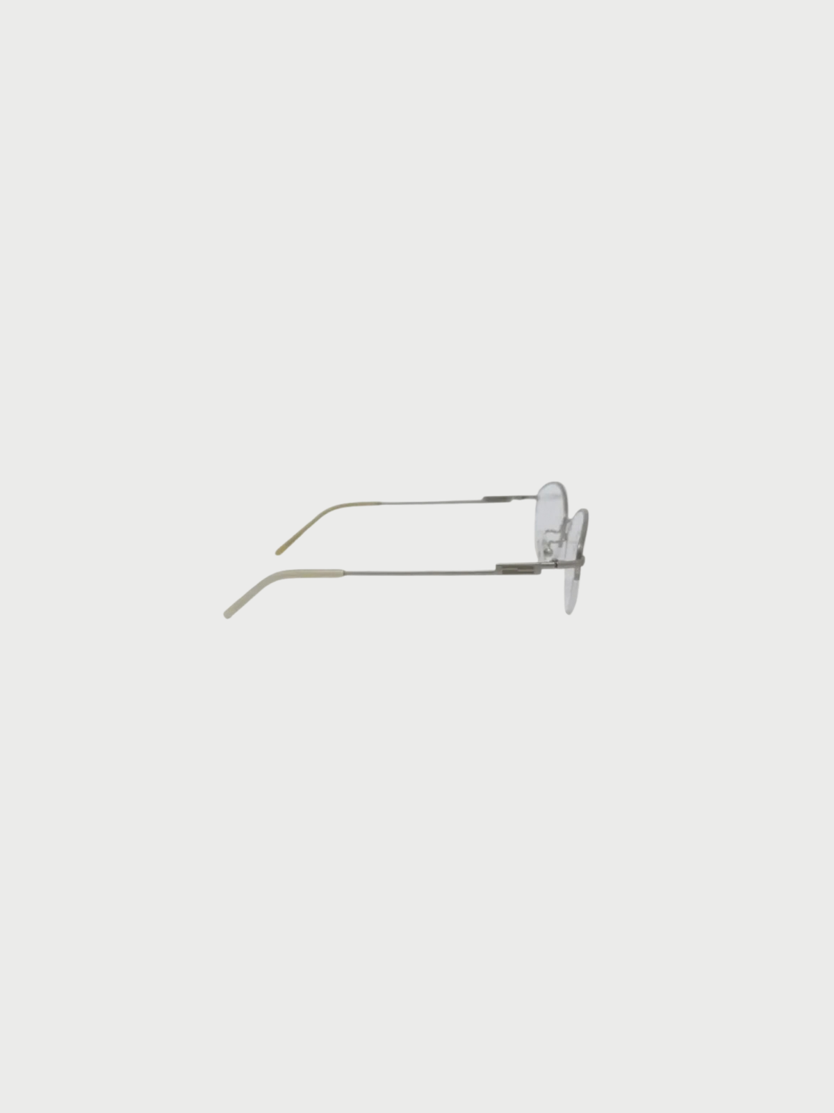 Fendi 2000s Silver Stainless Steel Glasses