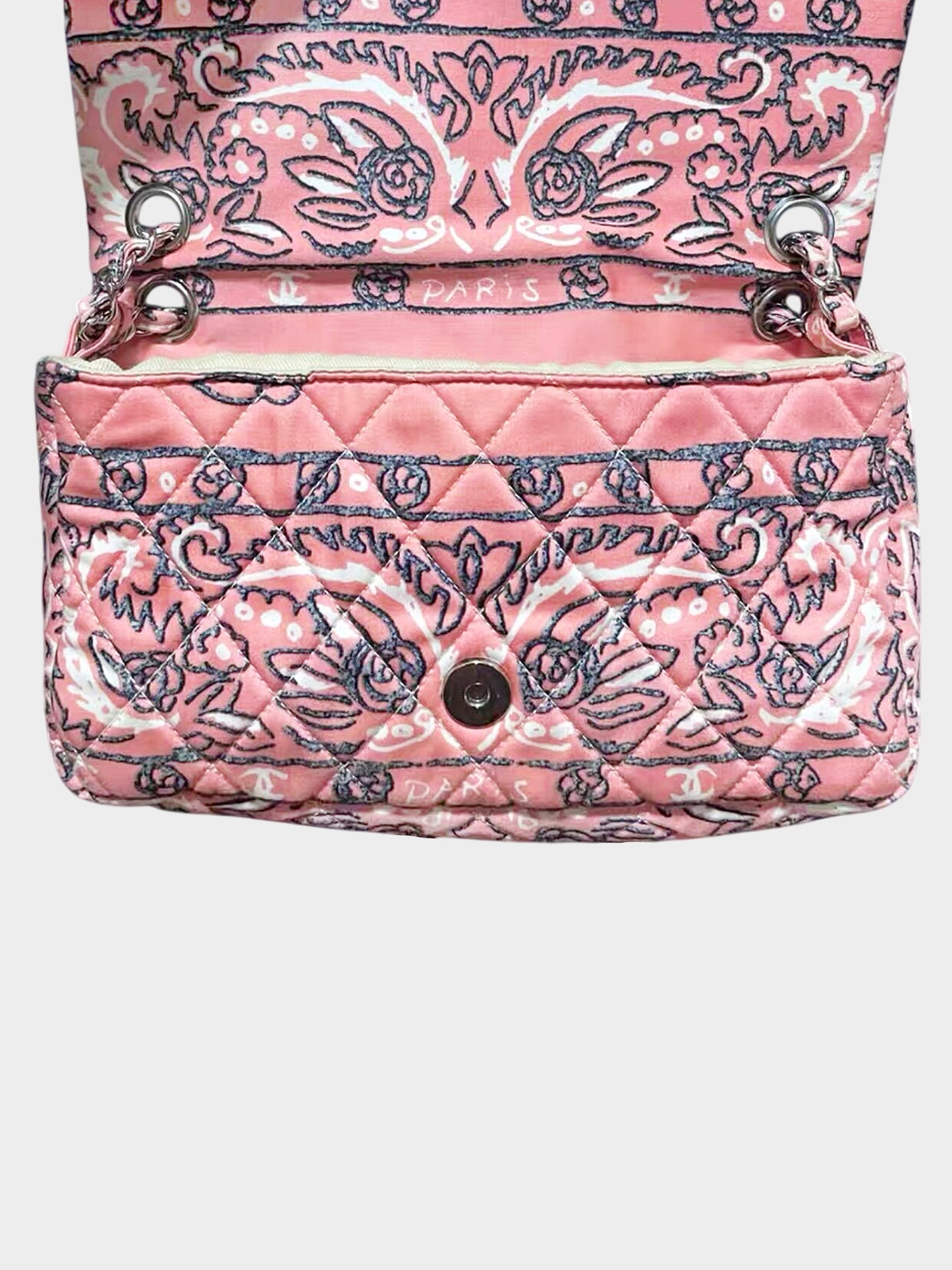 Chanel 2013 Pink Bandana Rare Flap