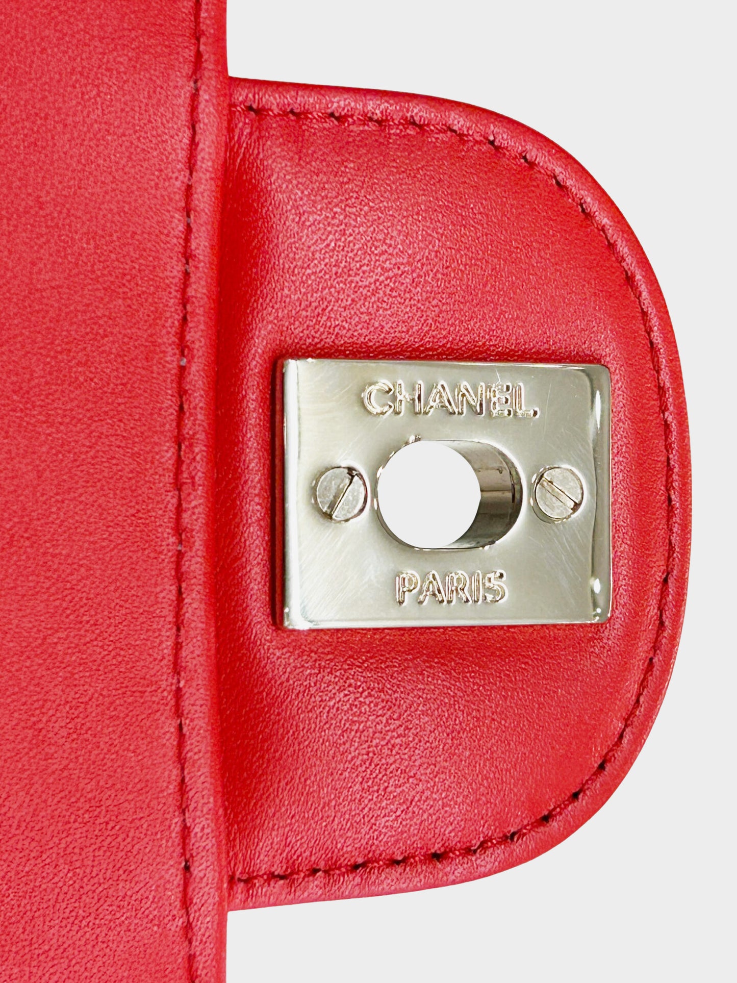 Chanel 2019 Red Patent Leather Classic Mini Flap Bag