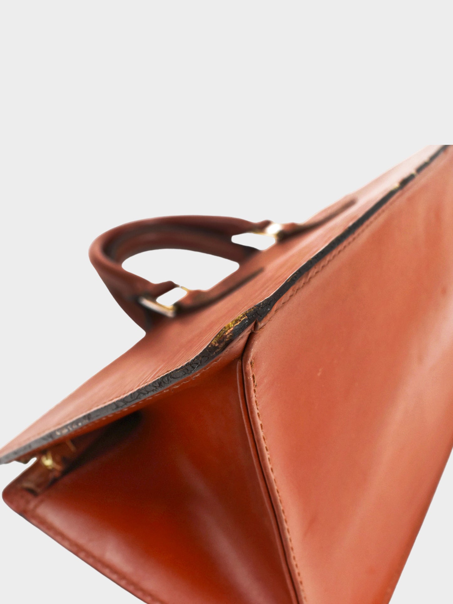 Louis Vuitton 1995 Kenya Brown Epi Sac Triangle Handbag
